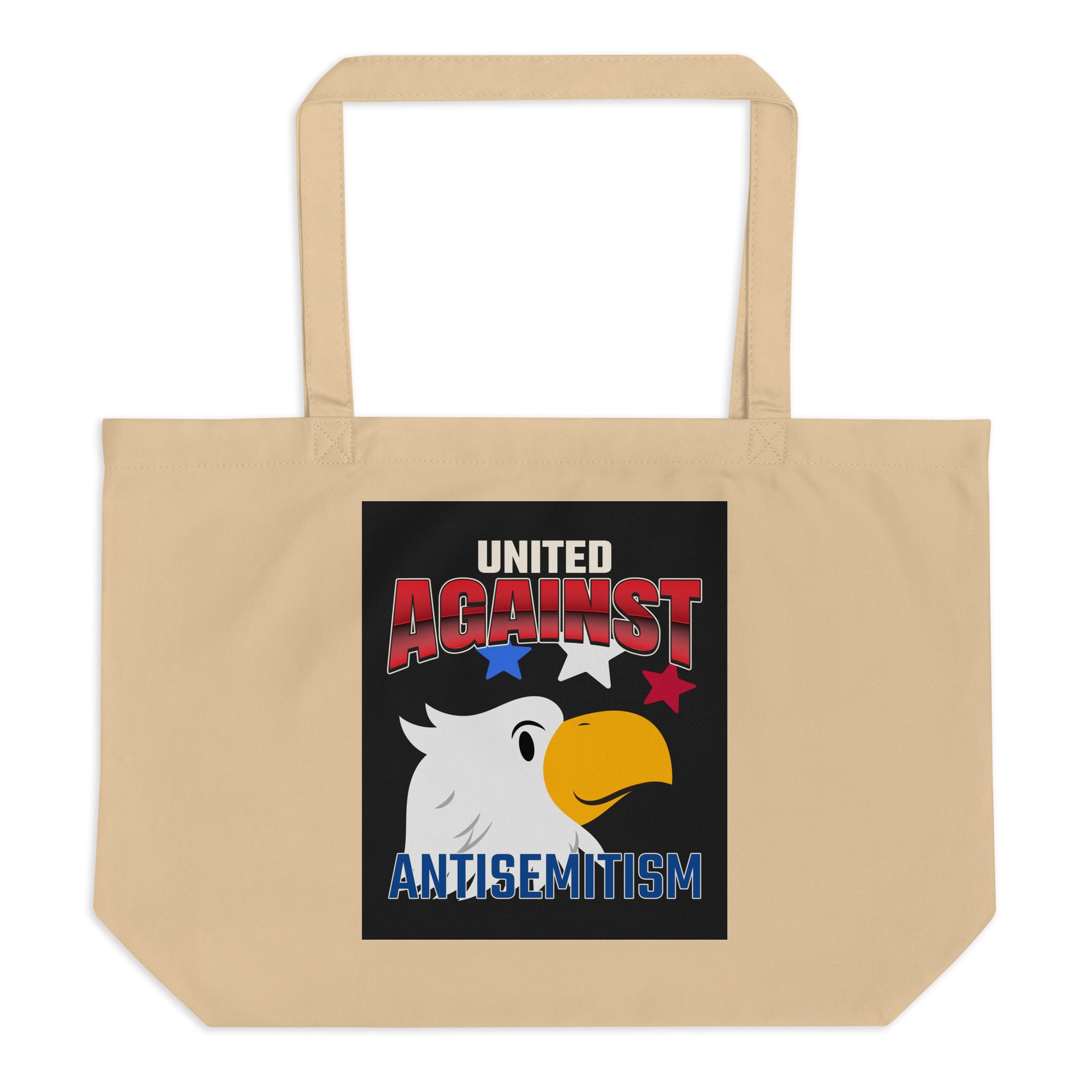 USA Edition | United Against Antisemitism | Large Organic Tote Bag