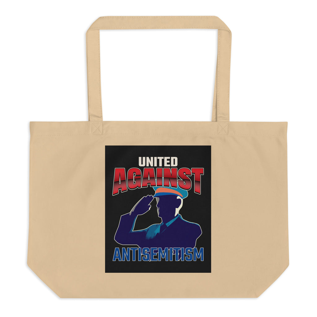 USA Edition | United Against Antisemitism | Large Organic Tote Bag