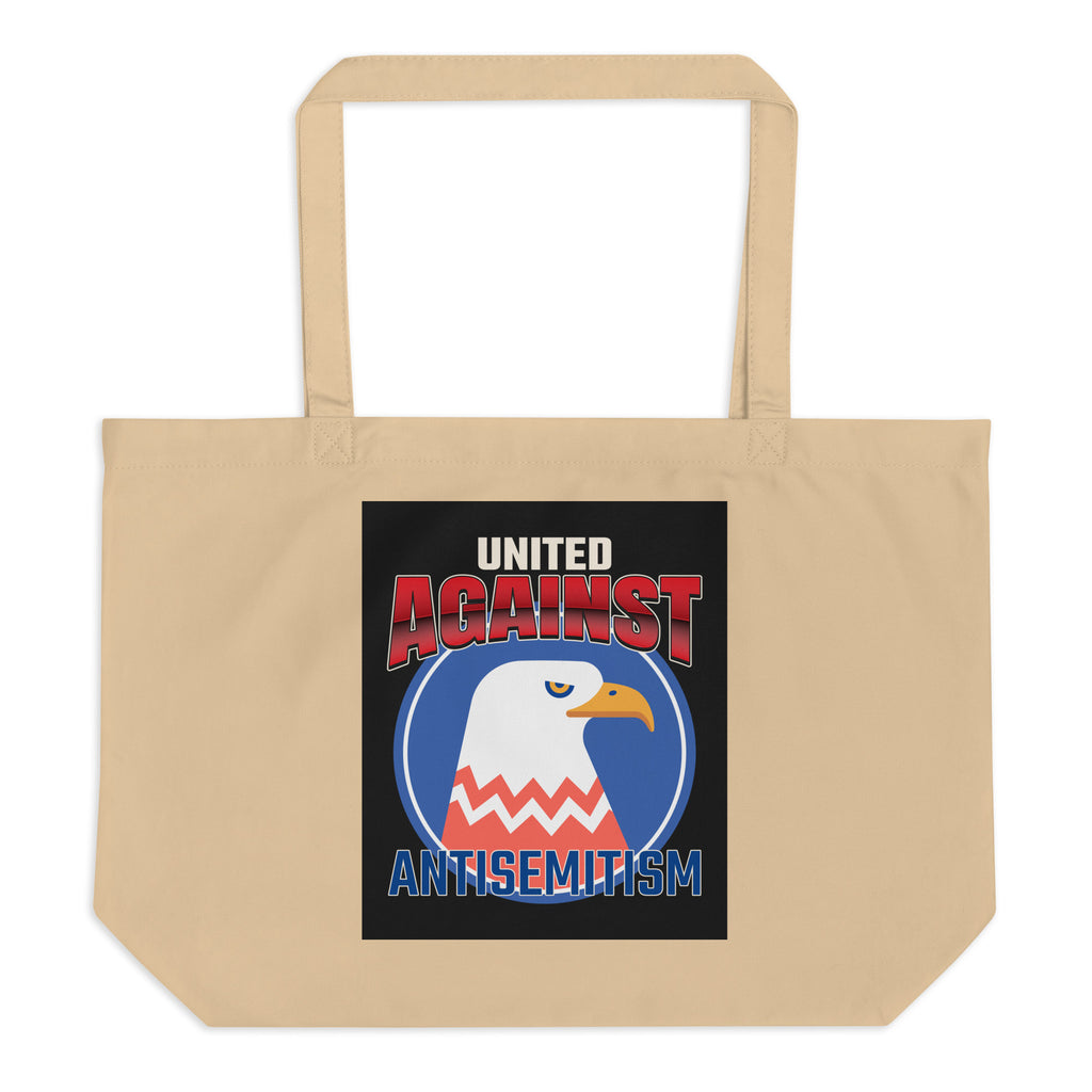 USA Edition | United Against Antisemitism | Large Organic Tote Bag