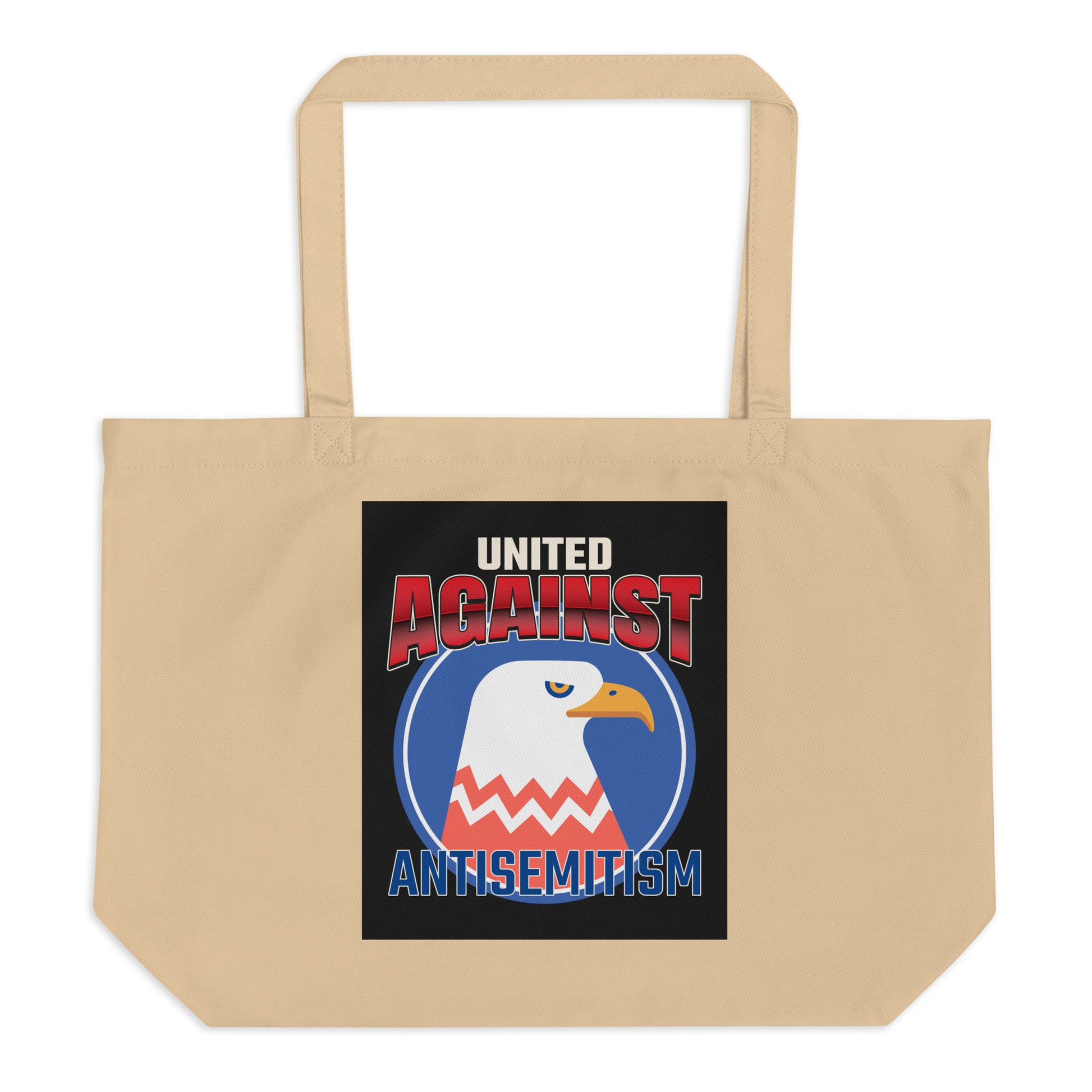 USA Edition | United Against Antisemitism | Large Organic Tote Bag