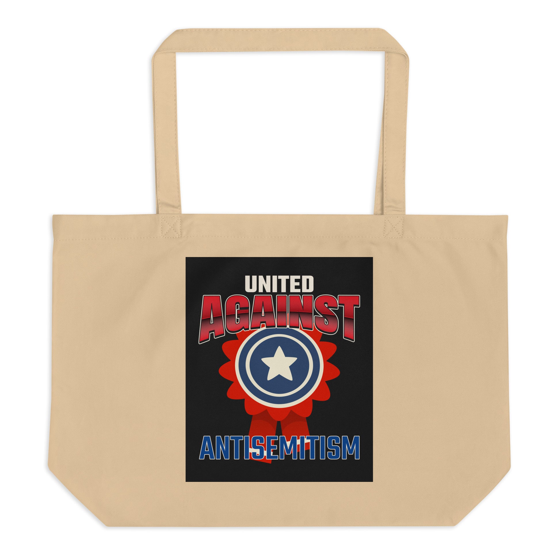 USA Edition | United Against Antisemitism | Large Organic Tote Bag