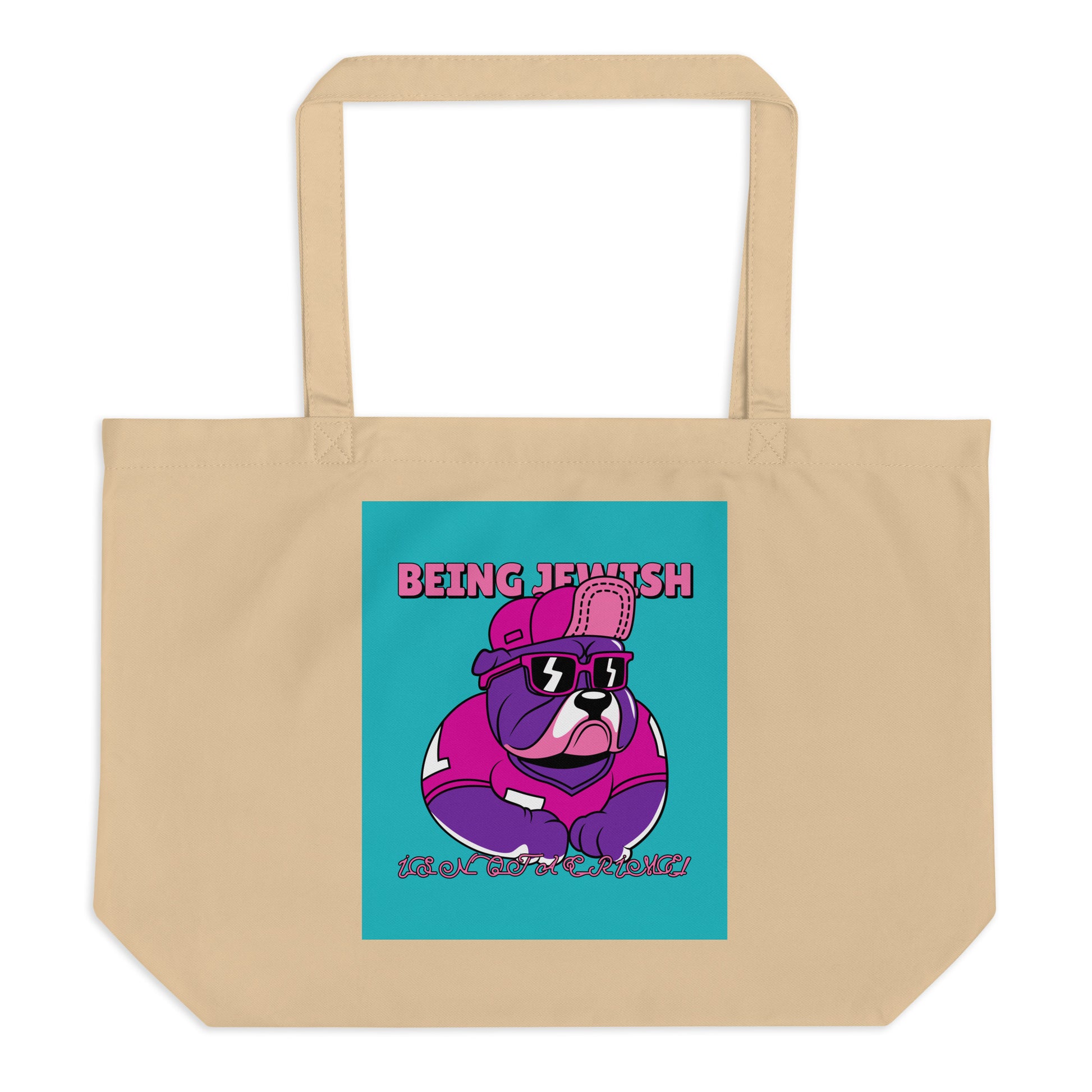 Streetart Graffiti Cartoon | Antisemitism | Large Organic Tote Bag