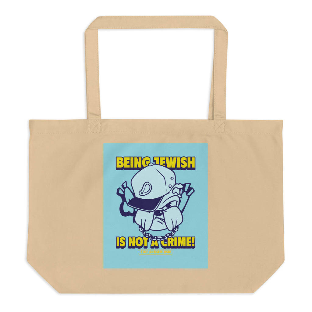 Streetart Graffiti Cartoon | Antisemitism | Large Organic Tote Bag