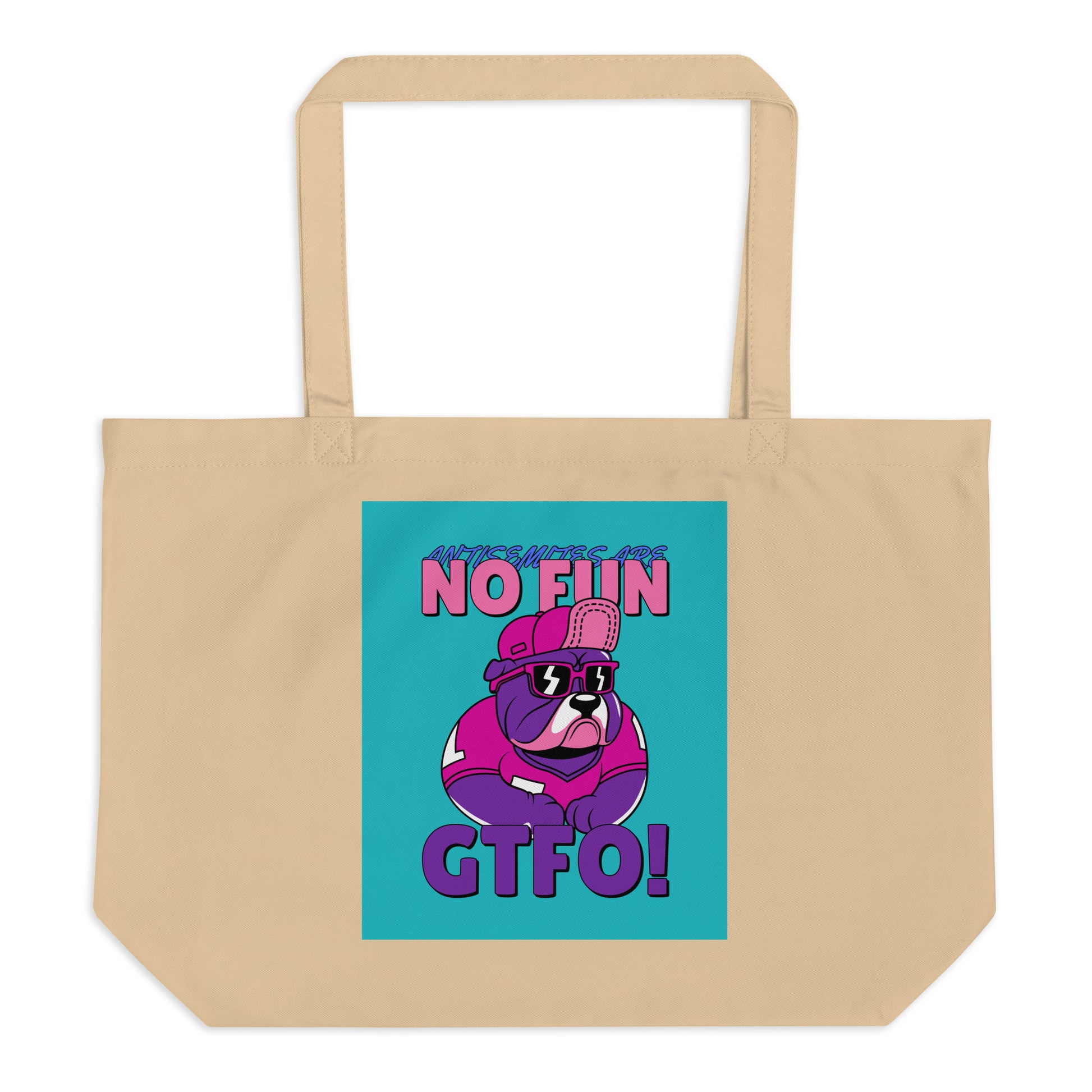 Streetart Graffiti Cartoon | Antisemitism | Large Organic Tote Bag