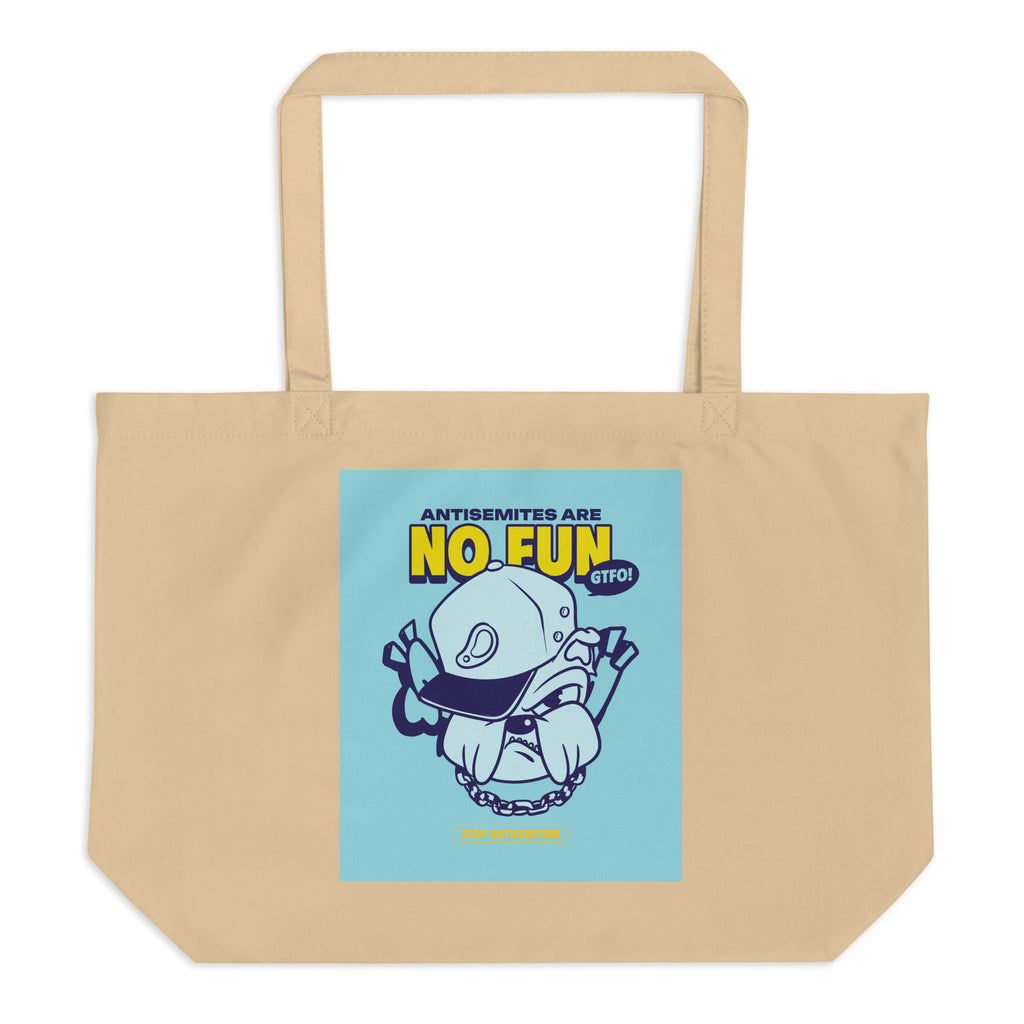 Streetart Graffiti Cartoon | Antisemitism | Large Organic Tote Bag