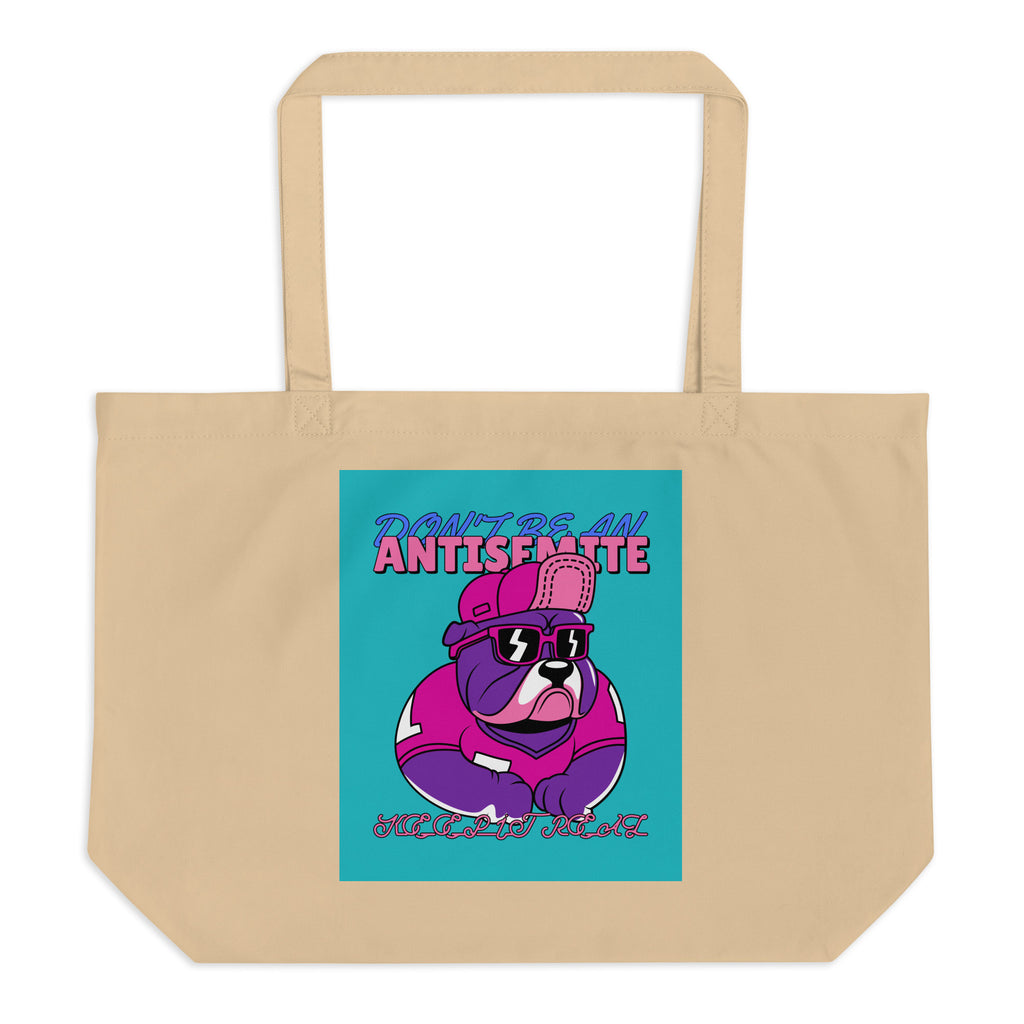 Streetart Graffiti Cartoon | Antisemitism | Large Organic Tote Bag