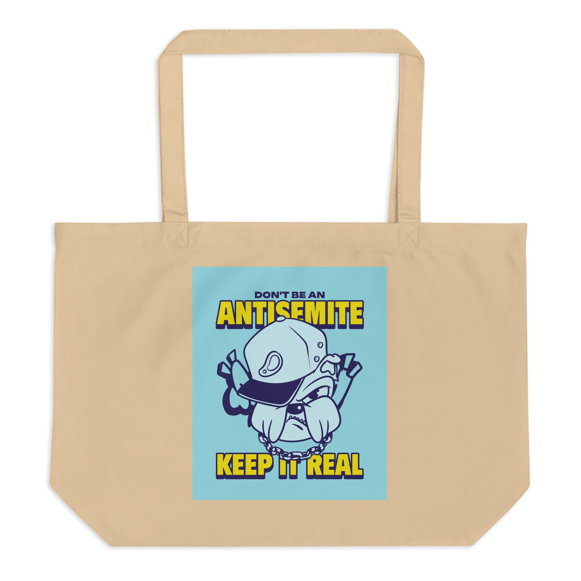 Streetart Graffiti Cartoon | Antisemitism | Large Organic Tote Bag