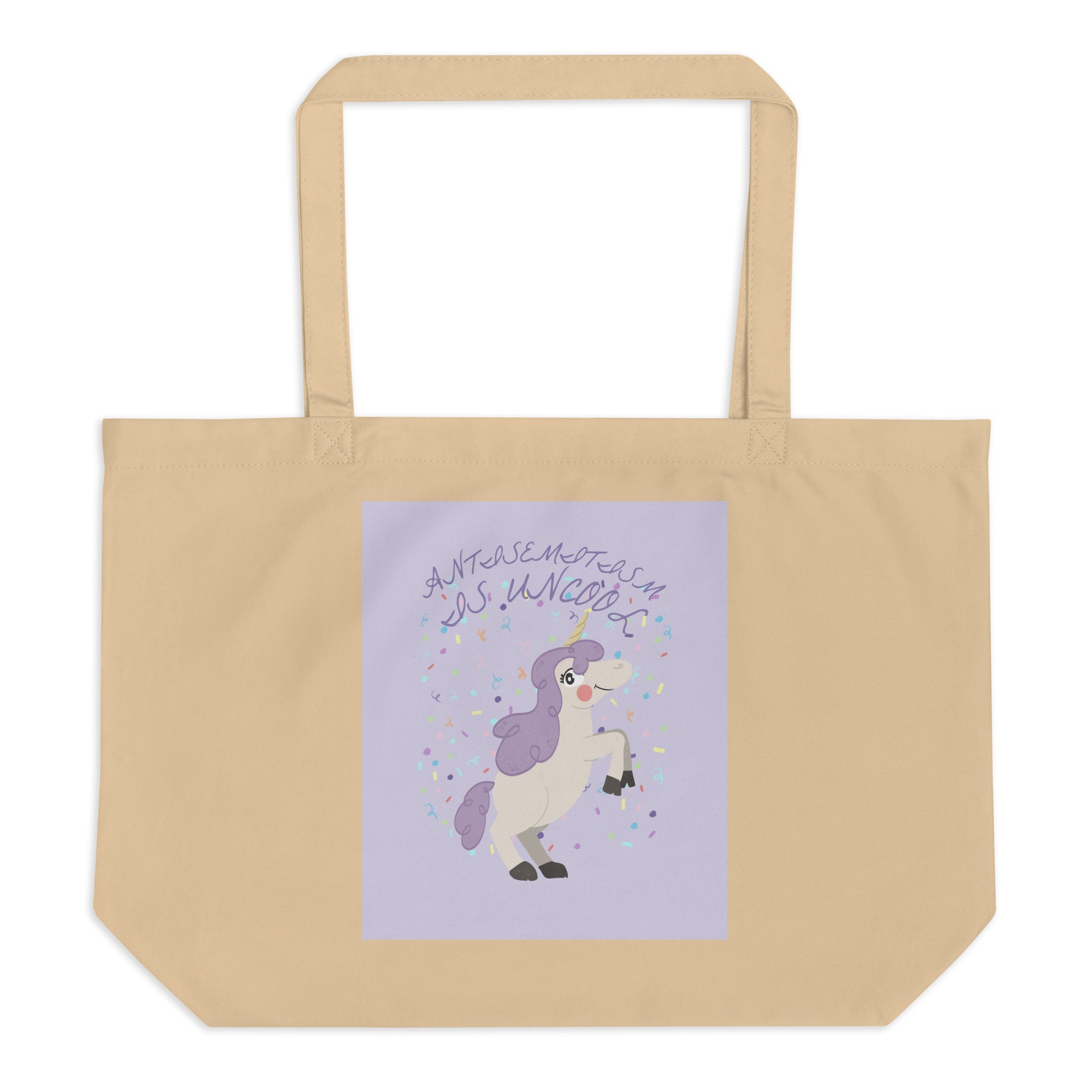 Unicorn Antisemitism Is Uncool | Large Organic Tote Bag