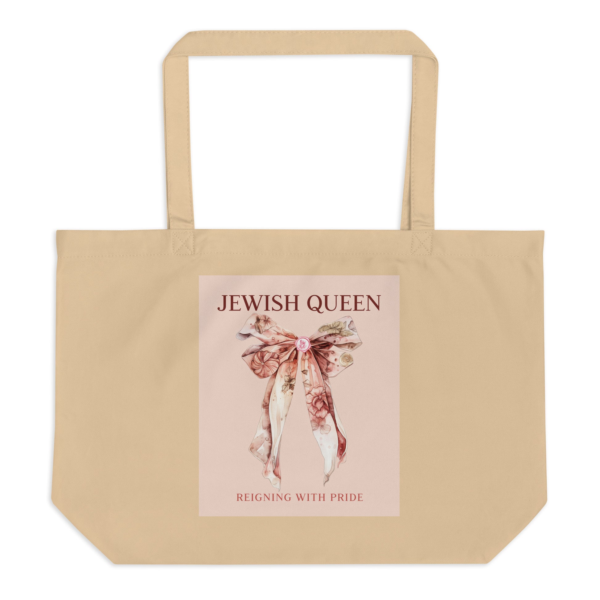 Jewish Queen | Large Organic Tote Bag