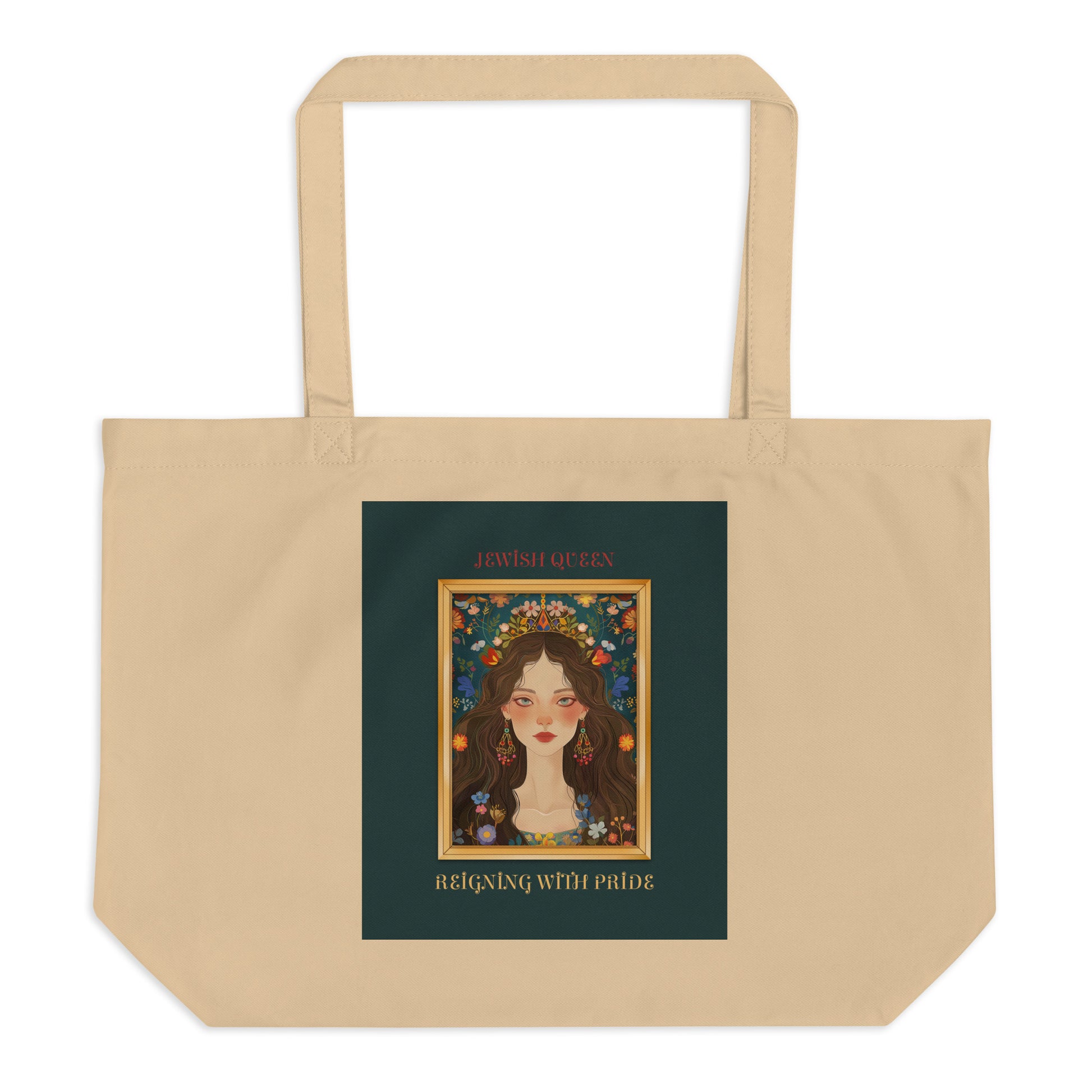 Jewish Queen | Large Organic Tote Bag