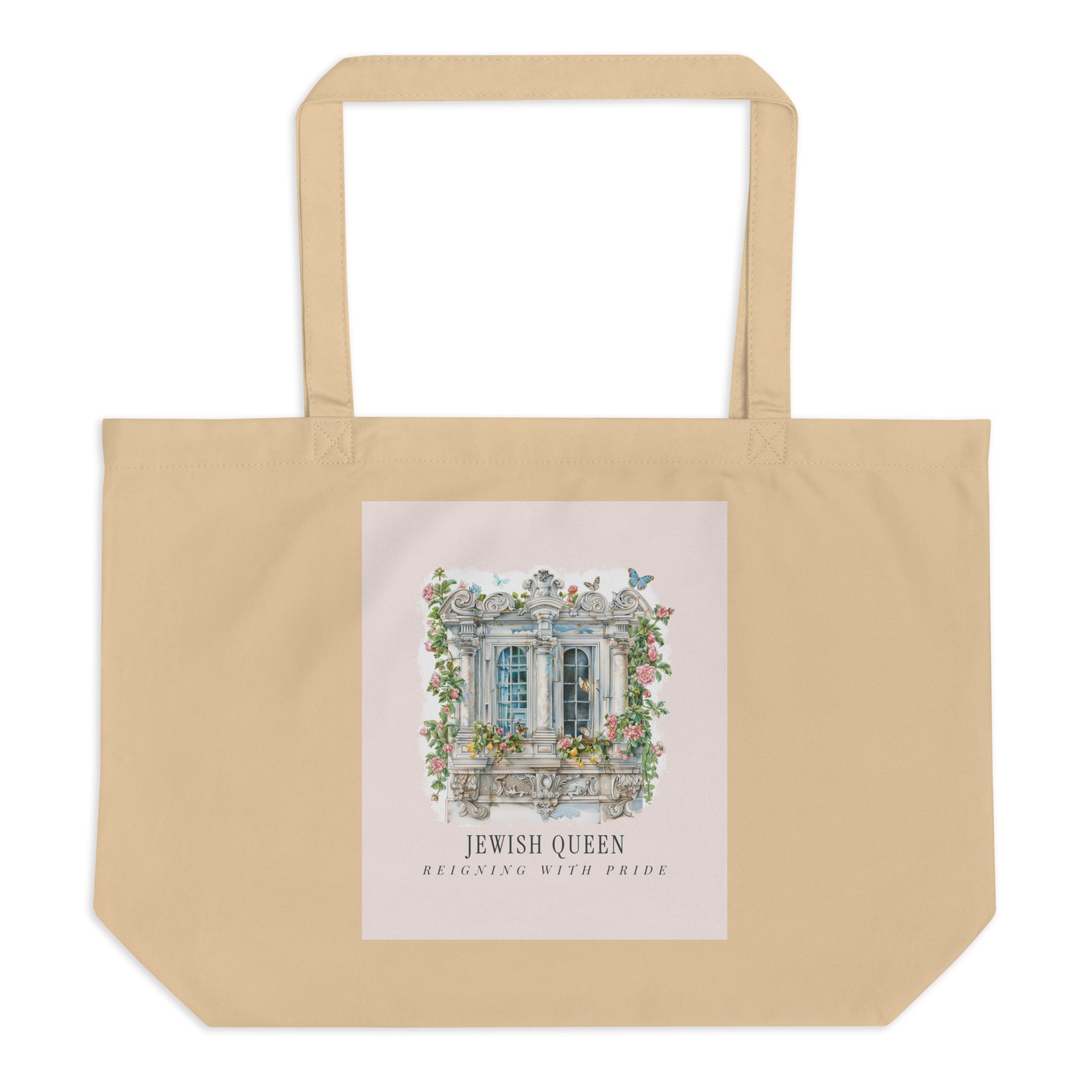 Jewish Queen | Large Organic Tote Bag