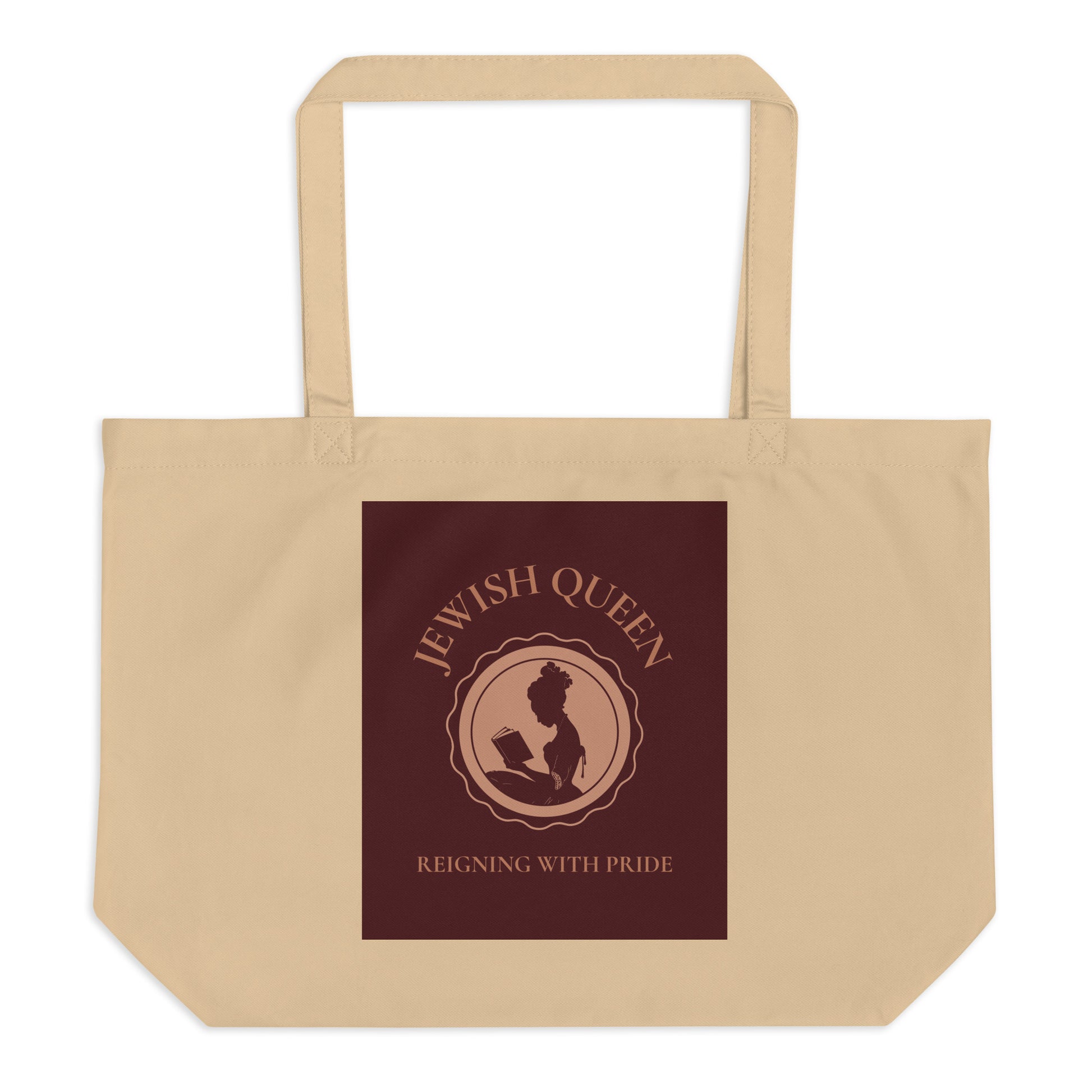 Jewish Queen | Large Organic Tote Bag