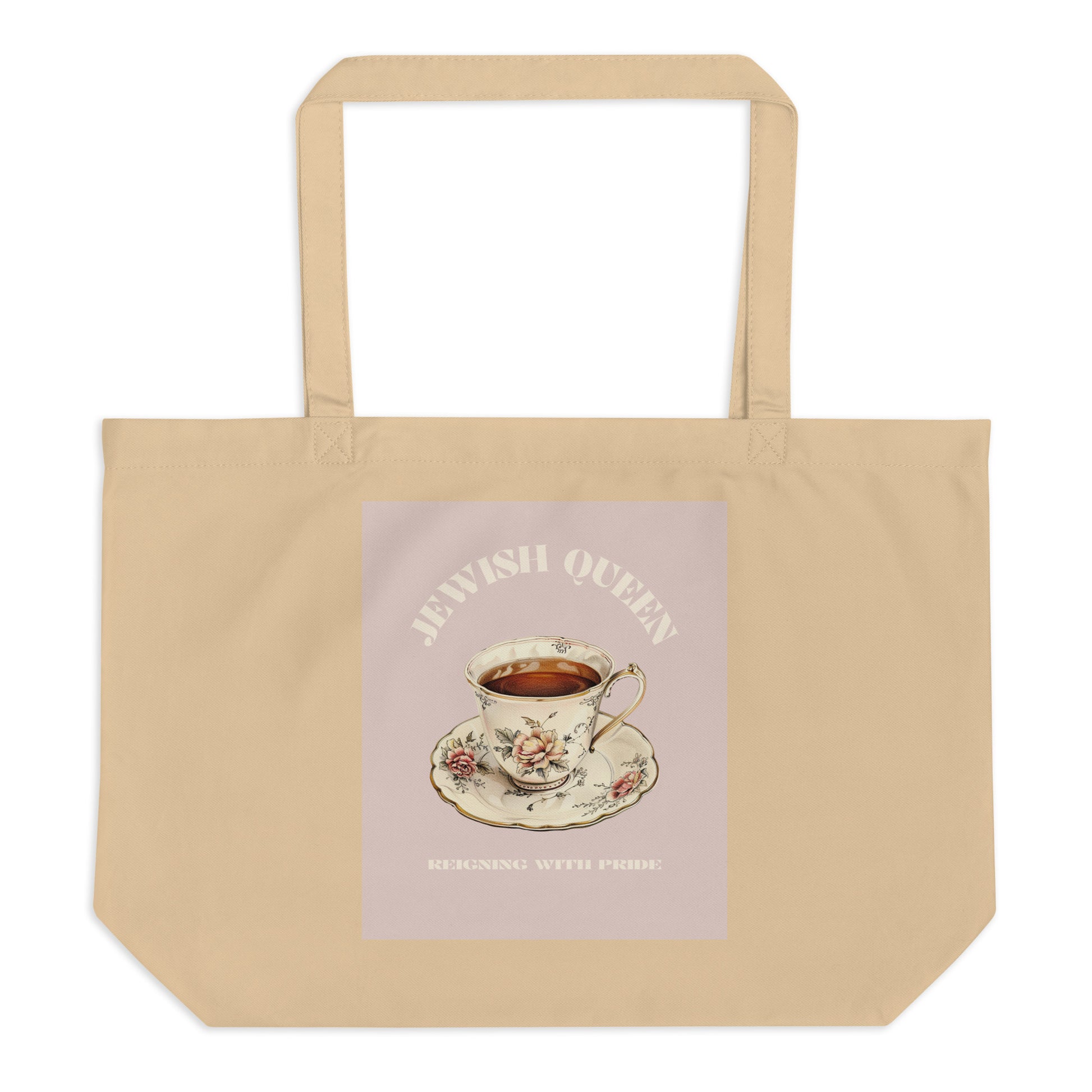 Jewish Queen | Large Organic Tote Bag