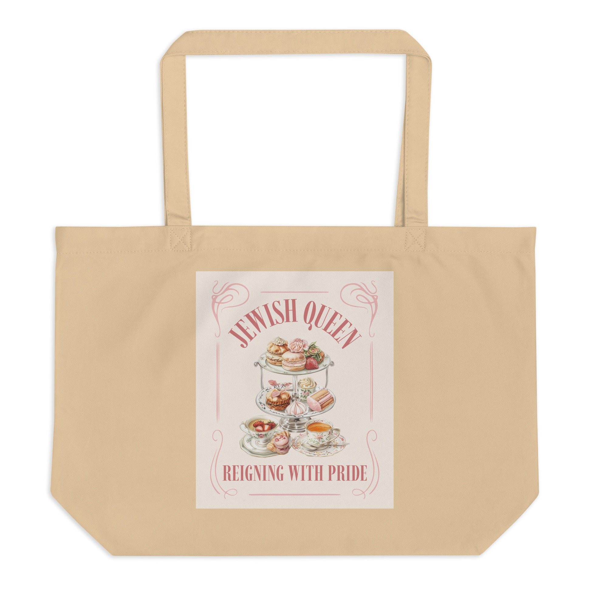 Jewish Queen | Large Organic Tote Bag