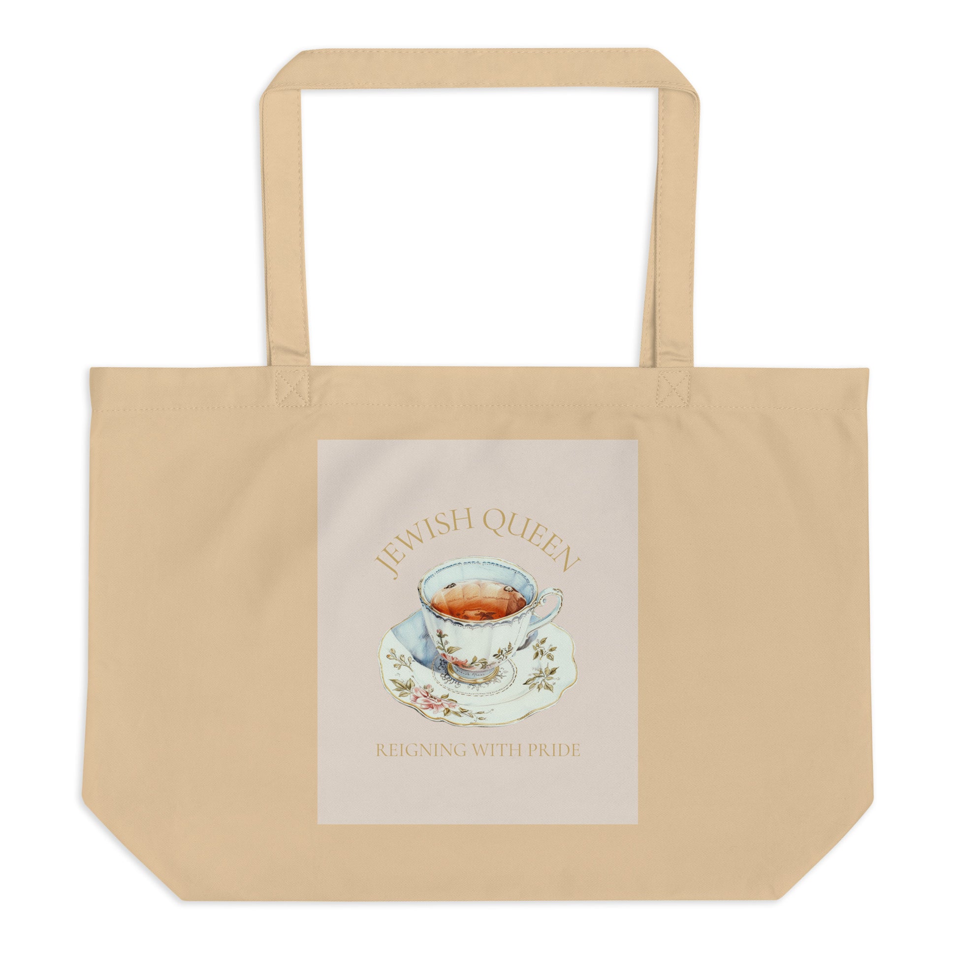 Jewish Queen | Large Organic Tote Bag