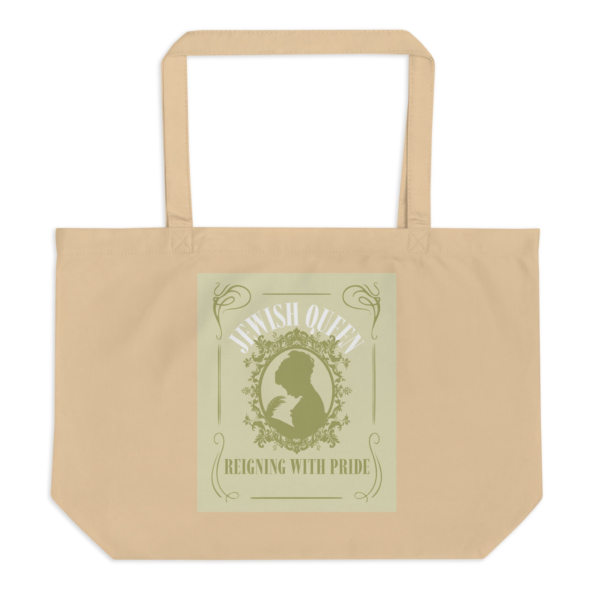 Jewish Queen | Large Organic Tote Bag