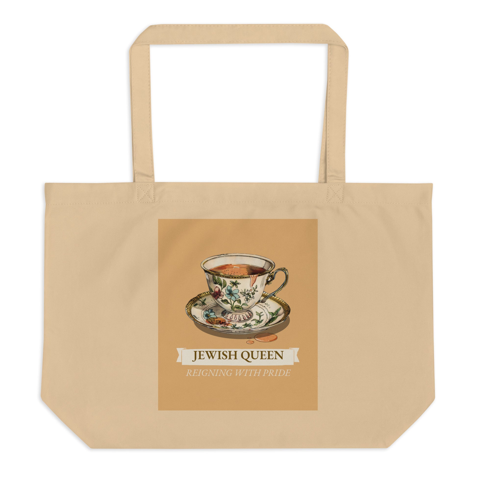 Jewish Queen | Large Organic Tote Bag