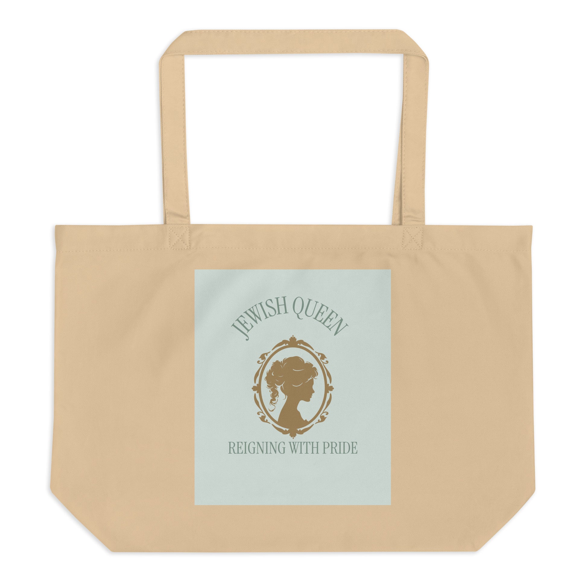 Jewish Queen | Large Organic Tote Bag