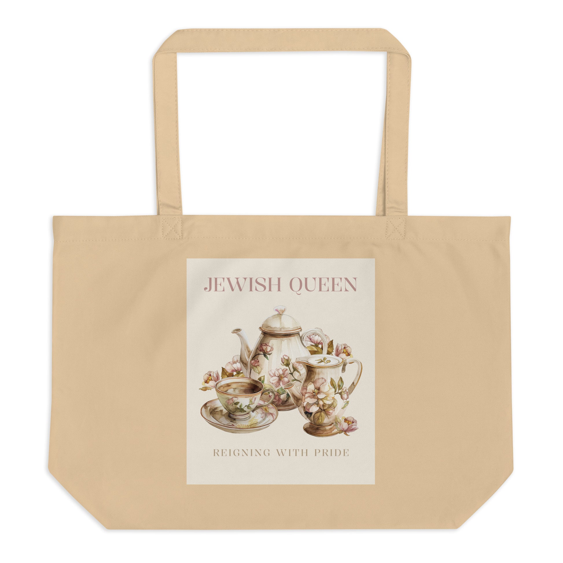 Jewish Queen | Large Organic Tote Bag