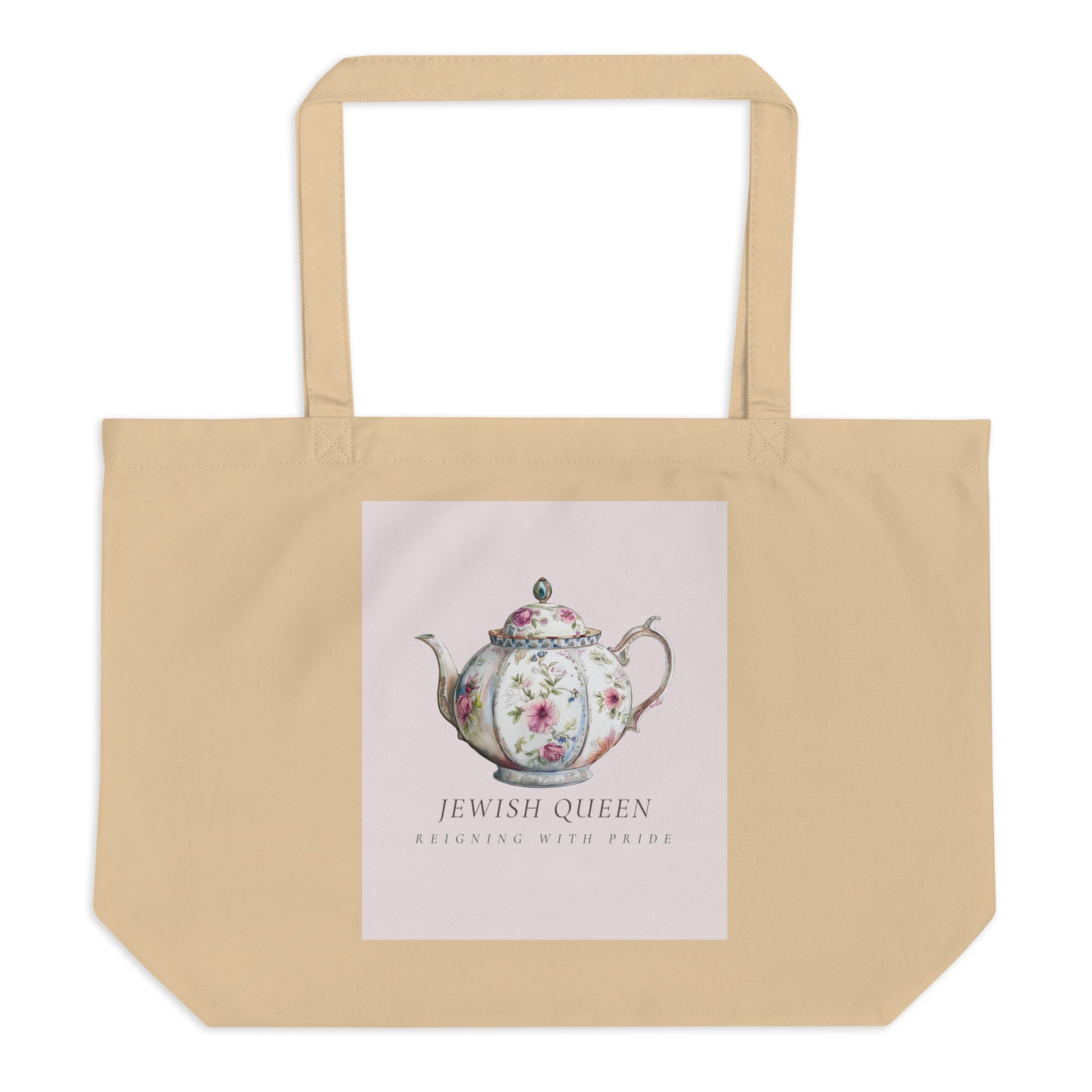 Jewish Queen | Large Organic Tote Bag