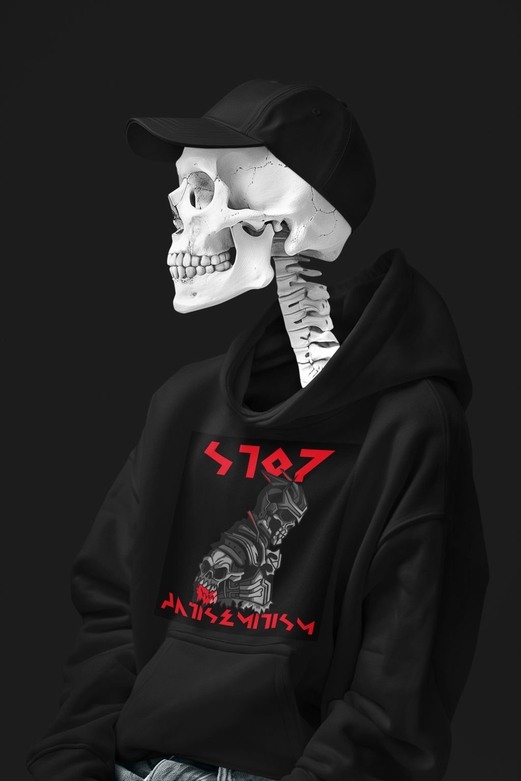 Red Fight | Antisemitism | Unisex Hoodie Jouparty