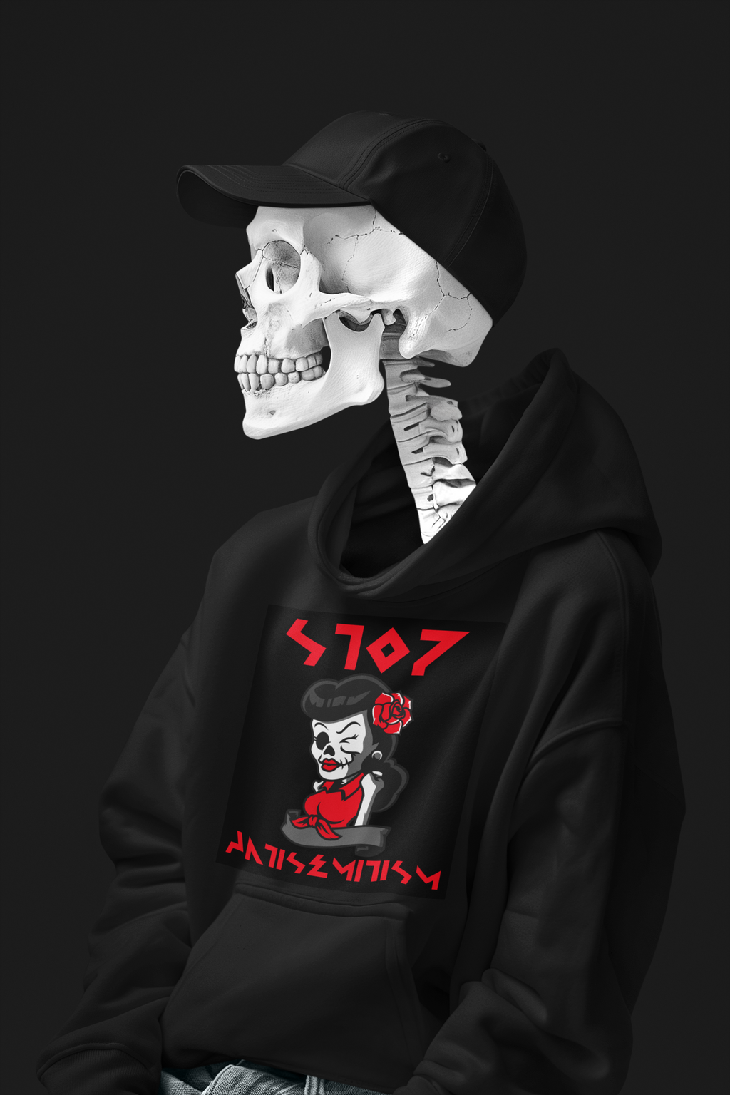 Red Fight | Antisemitism | Unisex Hoodie Jouparty