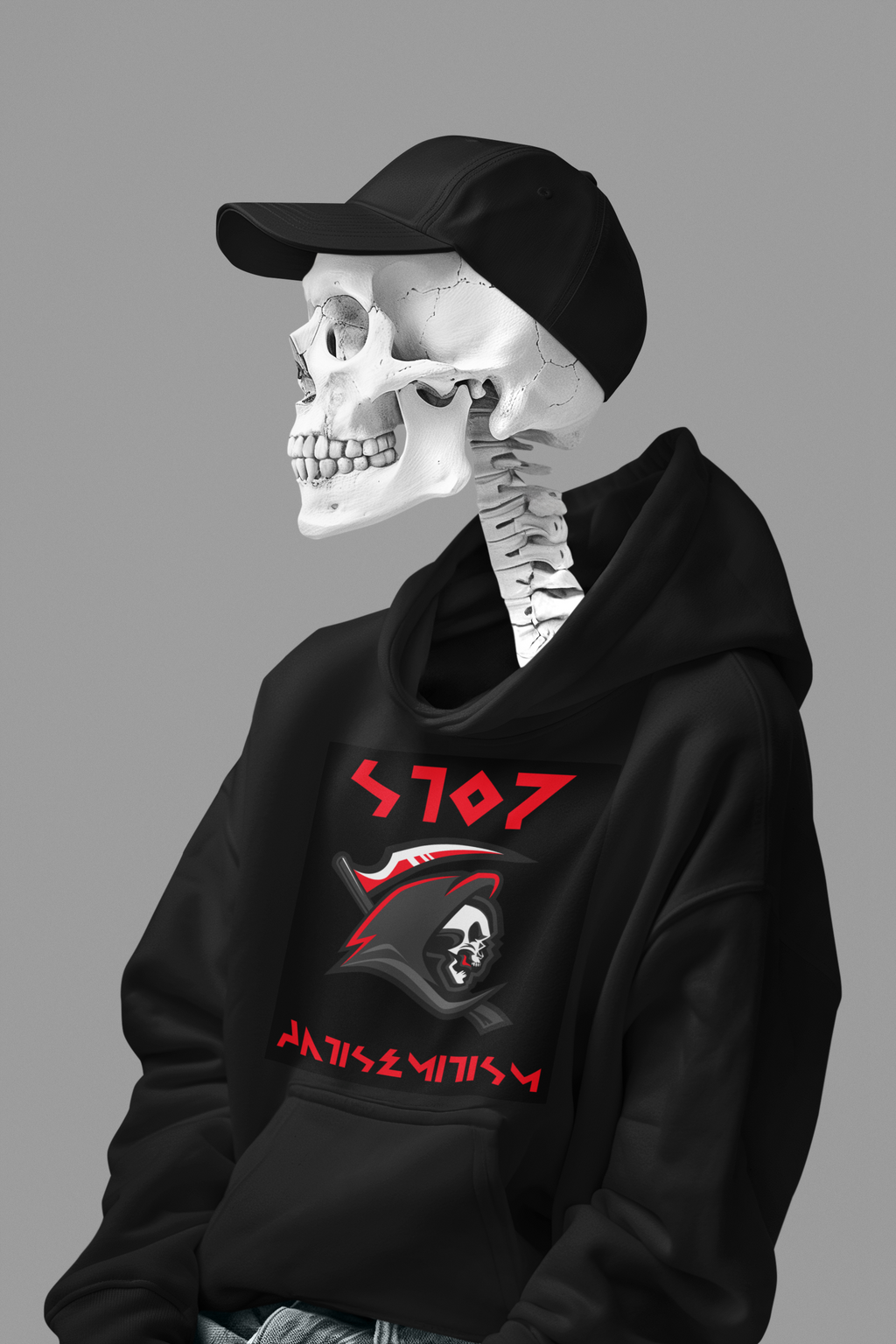 Red Fight | Antisemitism | Unisex Hoodie Jouparty