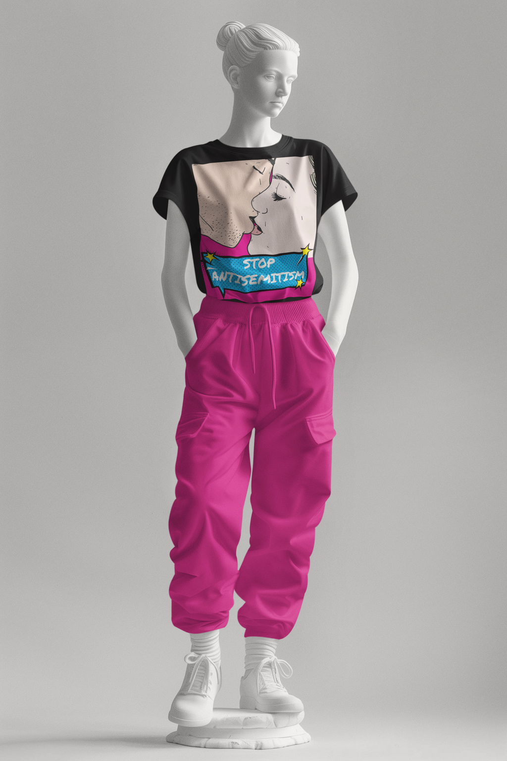 Pop Art Style | Antisemitism | Unisex T-Shirt Jouparty