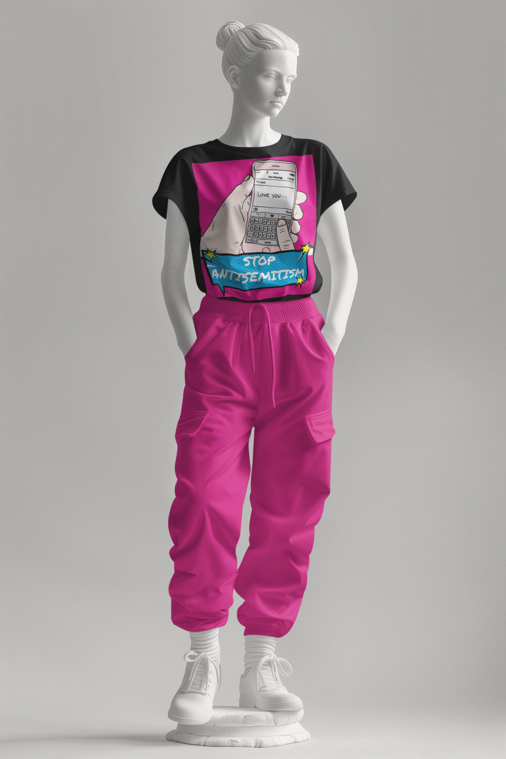 Pop Art Style | Antisemitism | Unisex T-Shirt Jouparty