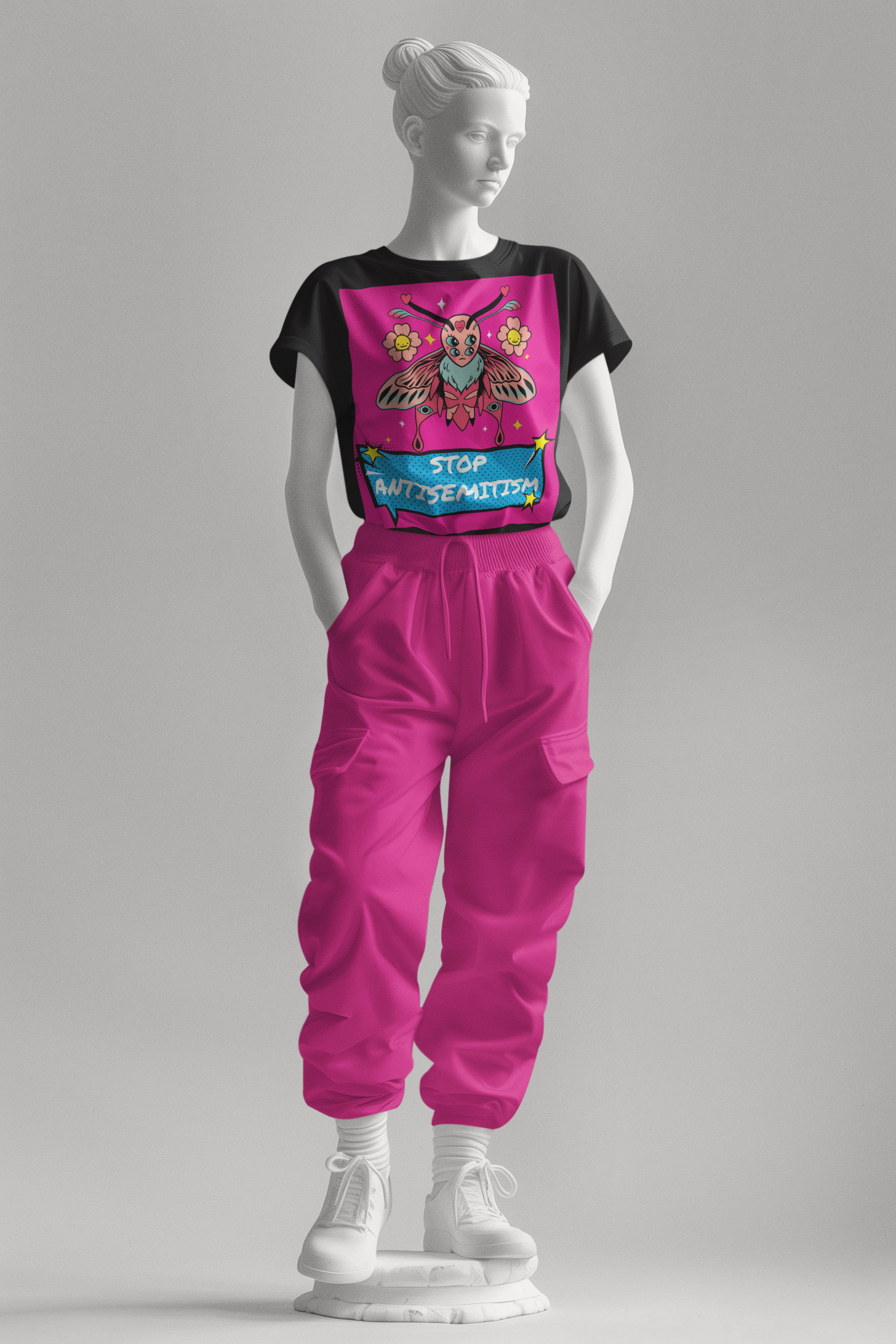 Pop Art Style | Antisemitism | Unisex T-Shirt Jouparty