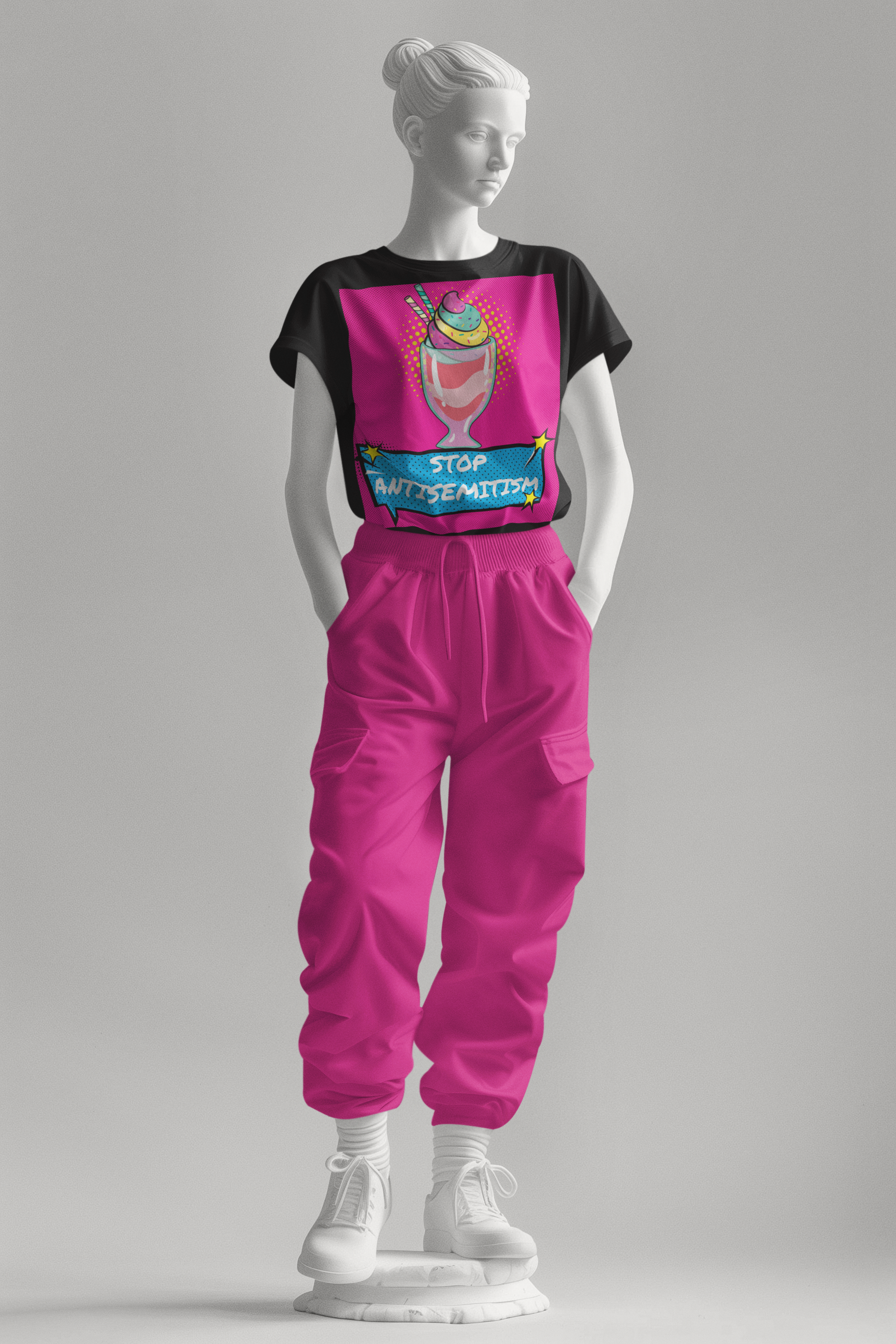 Pop Art Style | Antisemitism | Unisex T-Shirt Jouparty