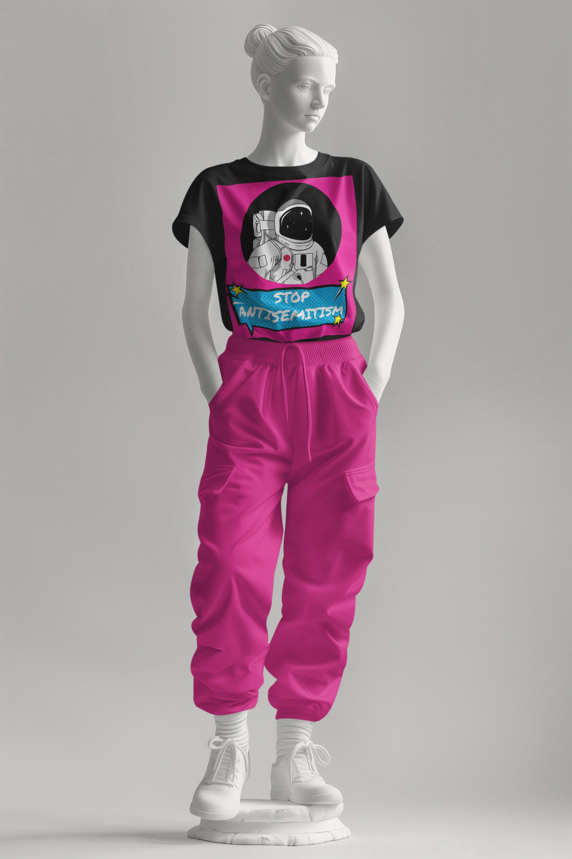 Pop Art Style | Antisemitism | Unisex T-Shirt Jouparty