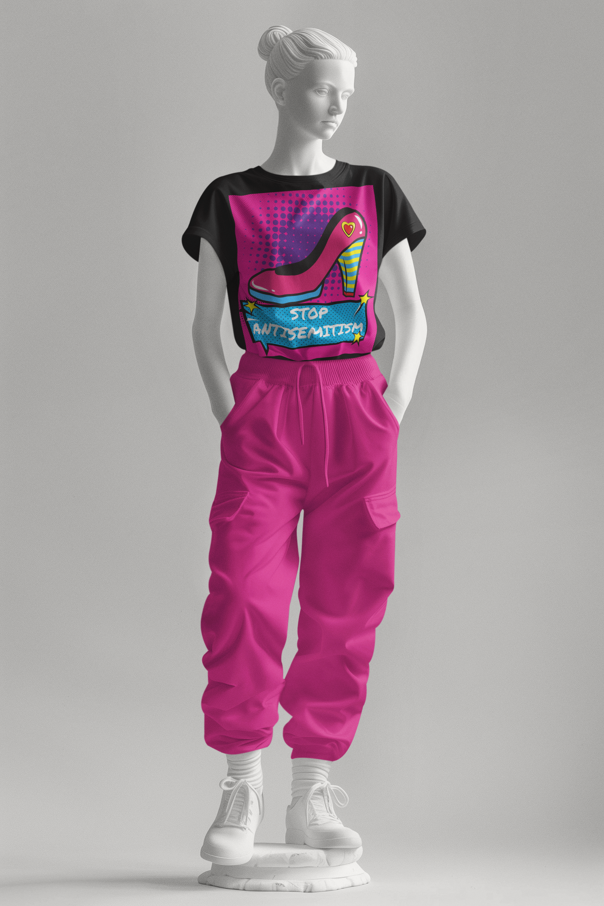 Pop Art Style | Antisemitism | Unisex T-Shirt Jouparty