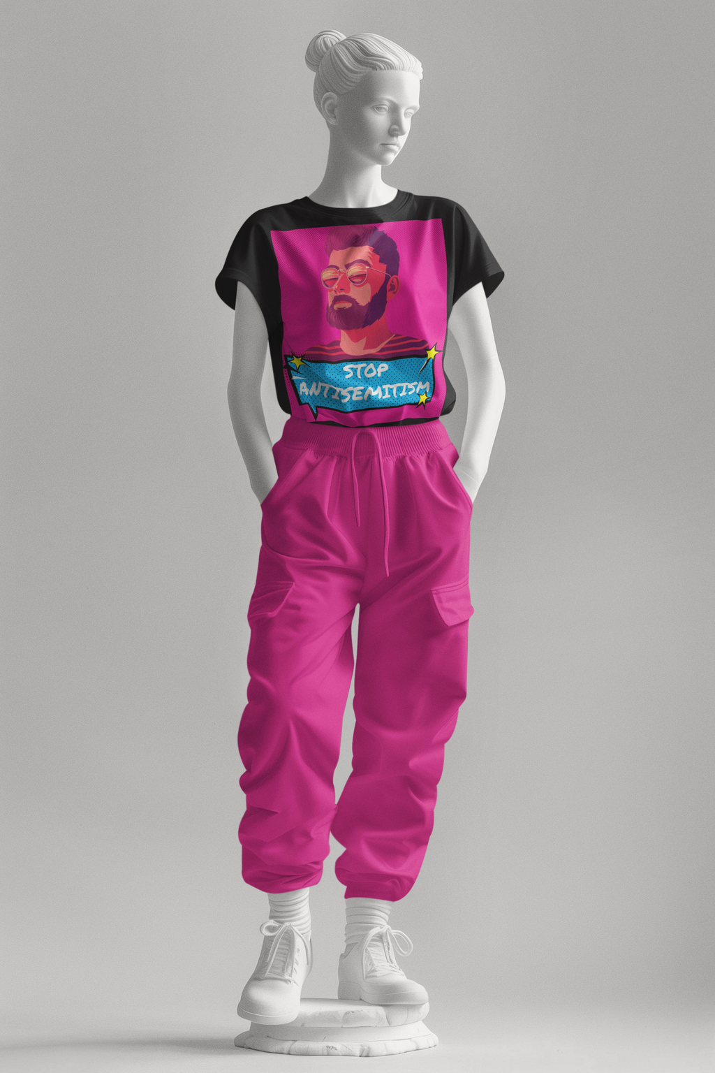 Pop Art Style | Antisemitism | Unisex T-Shirt Jouparty