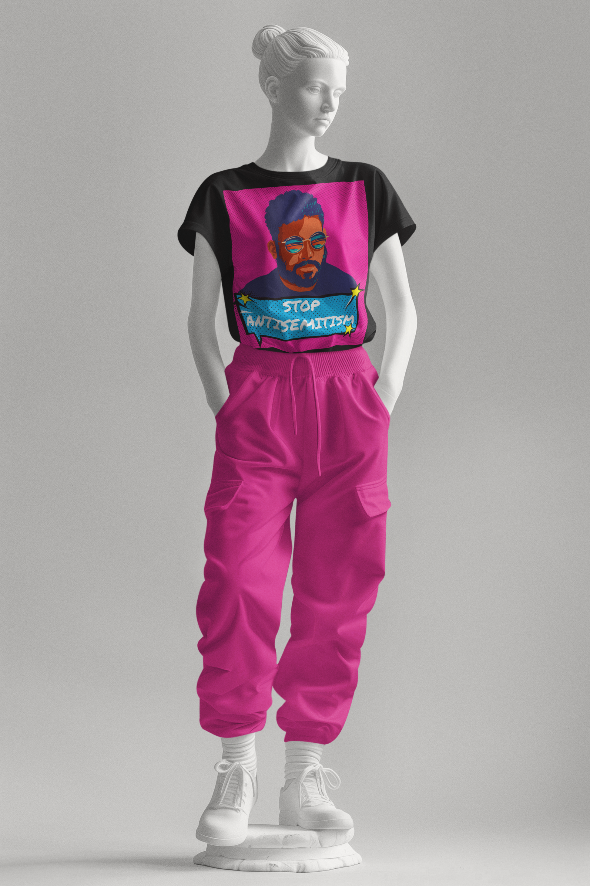 Pop Art Style | Antisemitism | Unisex T-Shirt Jouparty