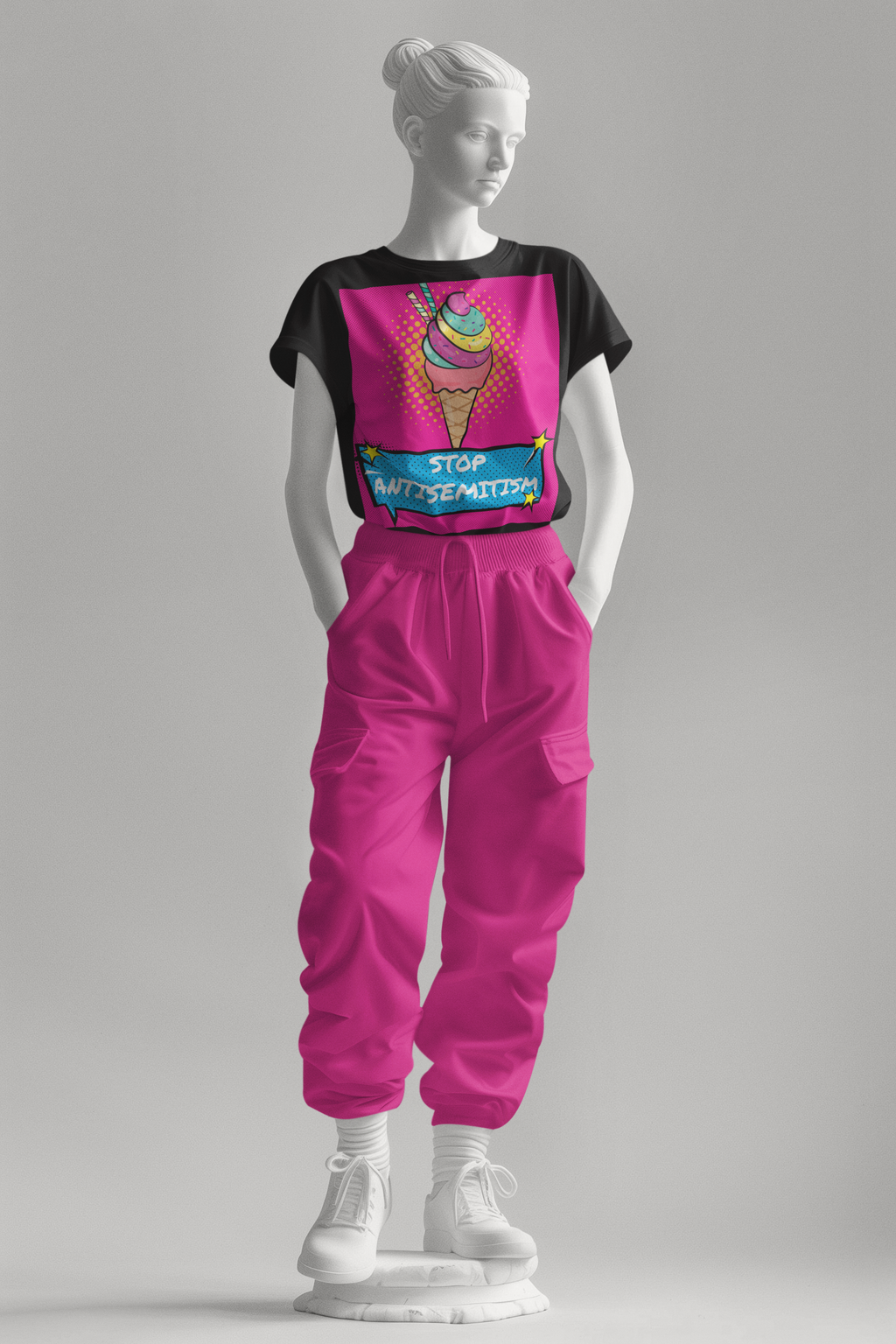 Pop Art Style | Antisemitism | Unisex T-Shirt Jouparty