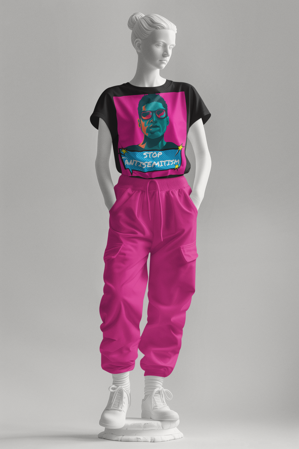 Pop Art Style | Antisemitism | Unisex T-Shirt Jouparty