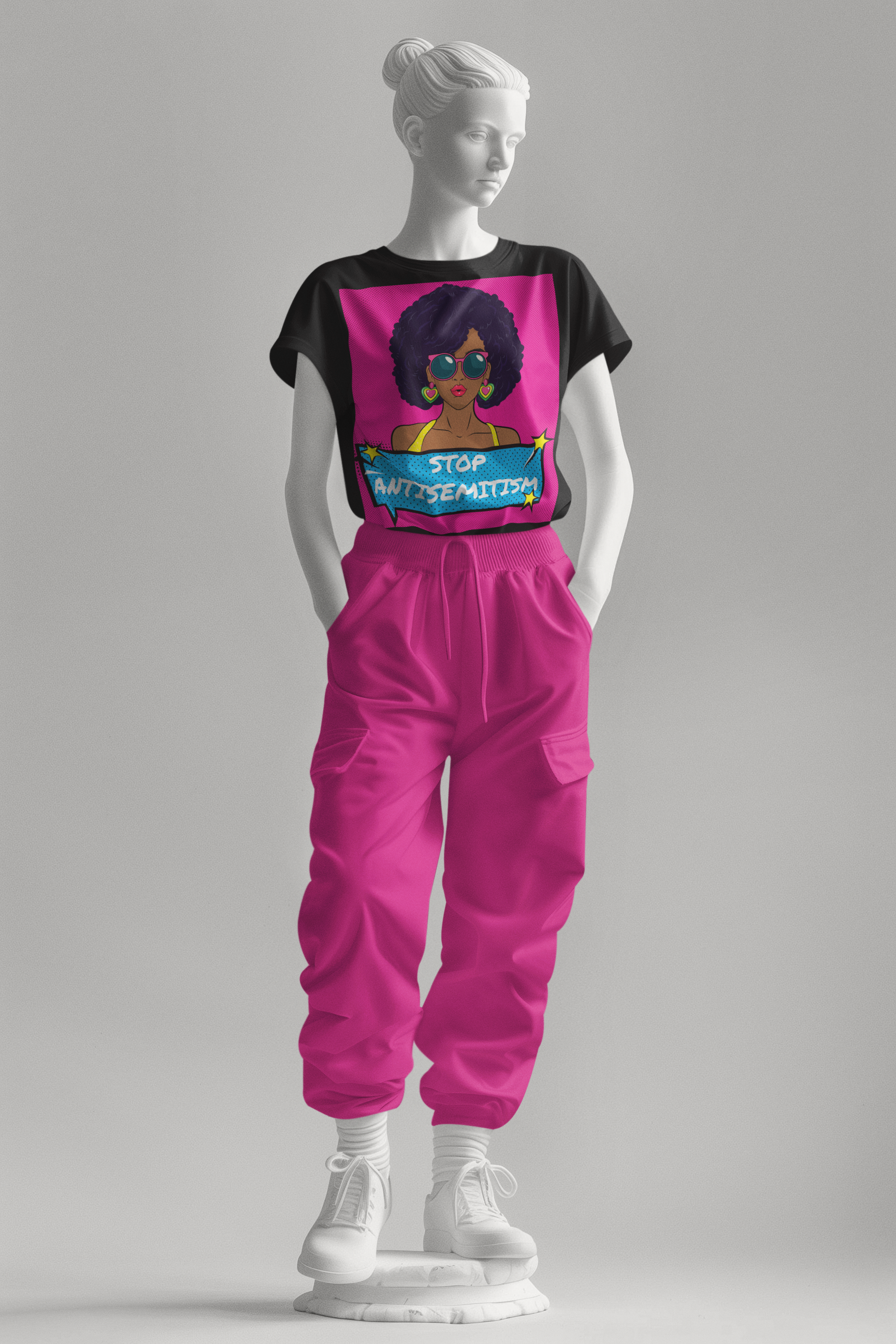 Pop Art Style | Antisemitism | Unisex T-Shirt Jouparty