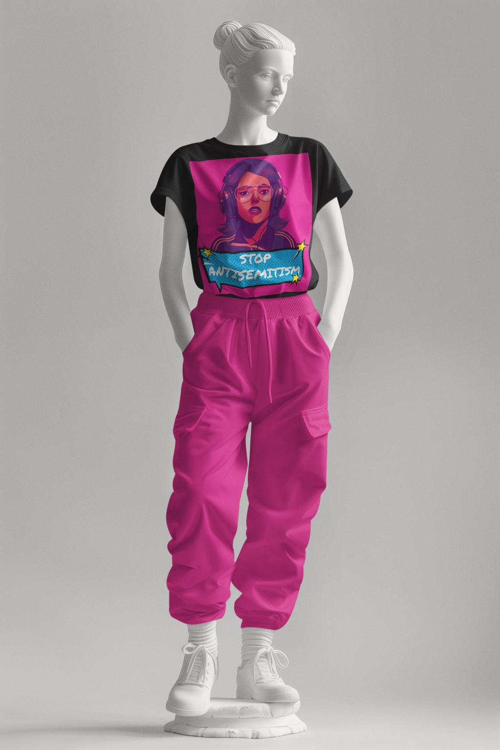 Pop Art Style | Antisemitism | Unisex T-Shirt Jouparty