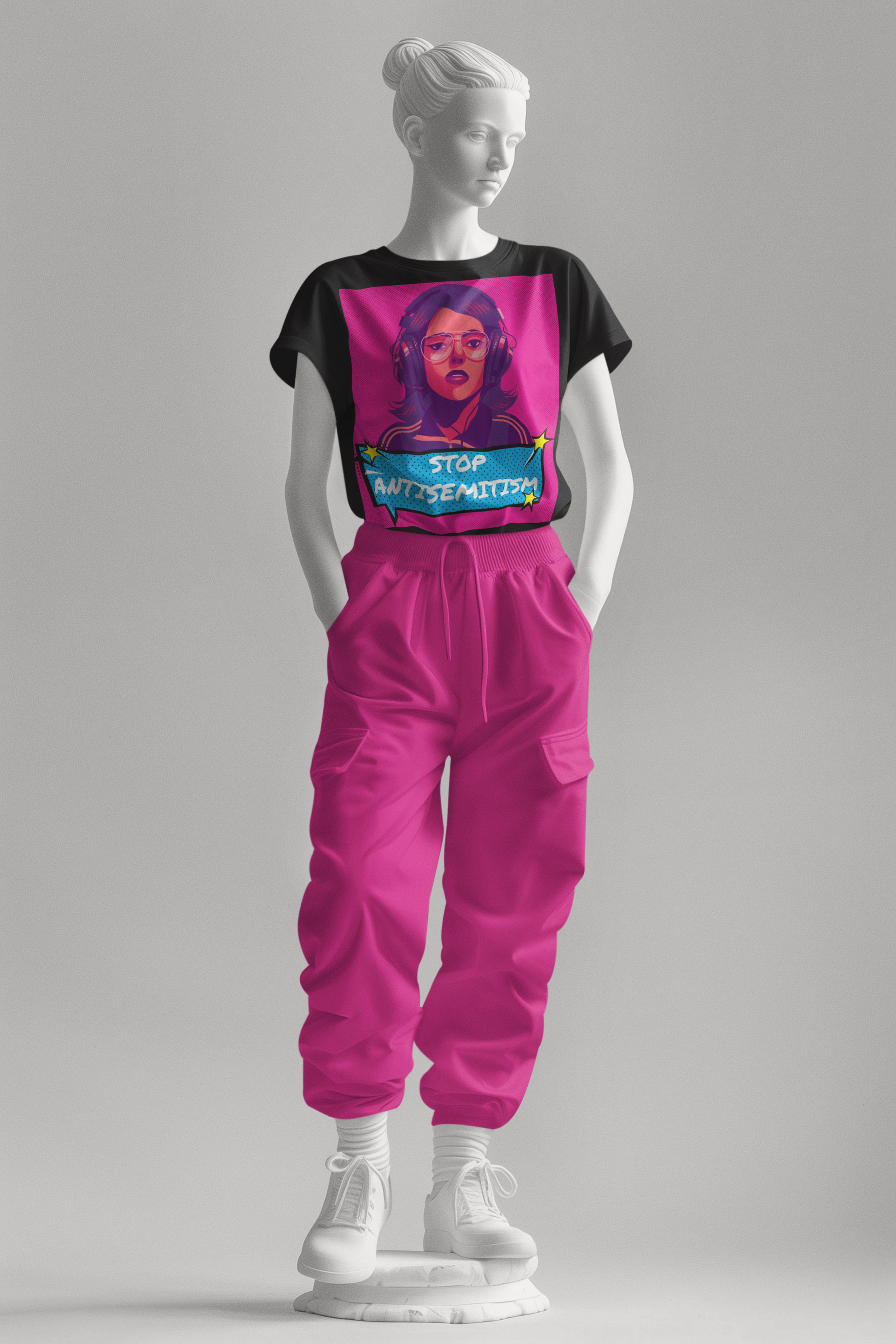 Pop Art Style | Antisemitism | Unisex T-Shirt Jouparty