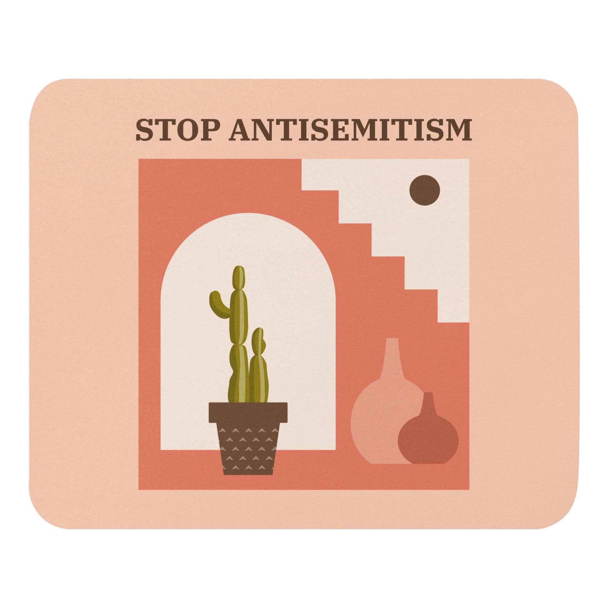 Stop Antisemitism | Plants & Flowers Edition | Mousepad Jouparty