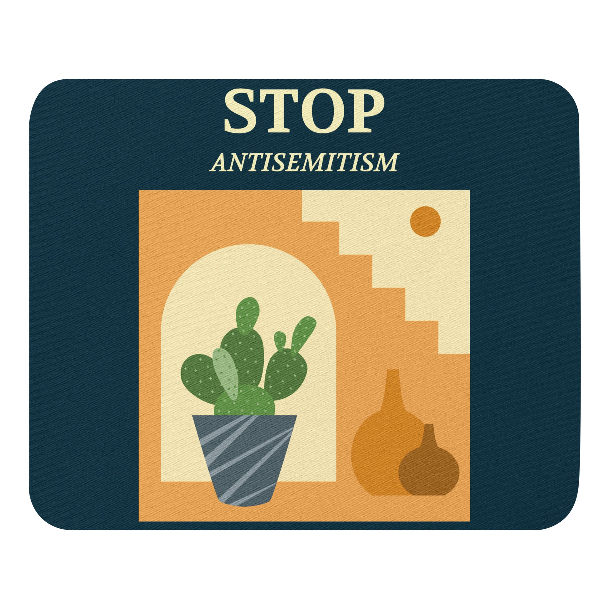 Stop Antisemitism | Plants & Flowers Edition | Mousepad Jouparty