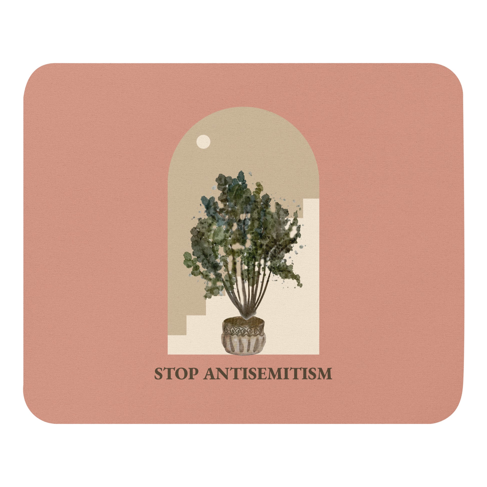 Stop Antisemitism | Plants & Flowers Edition | Mousepad Jouparty