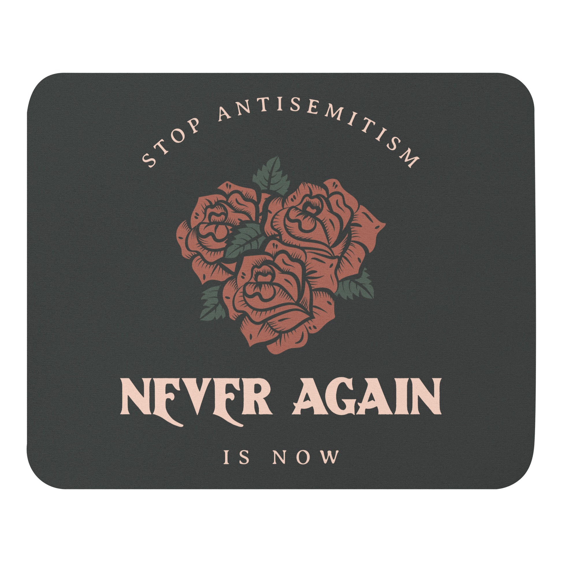 Stop Antisemitism | Plants & Flowers Edition | Mousepad Jouparty