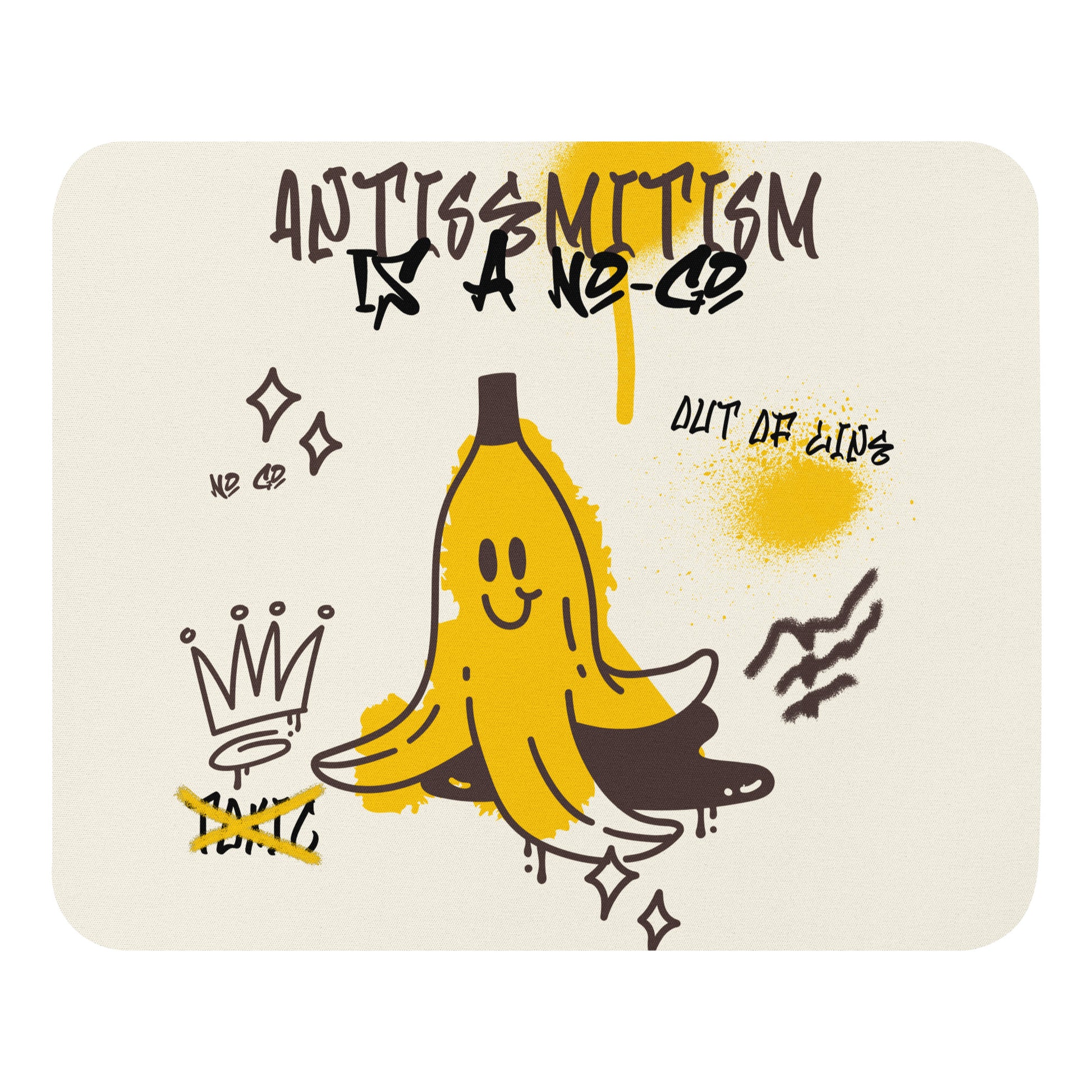 No Go Graffiti Doodle | Antisemitism | Mouse Pad Jouparty