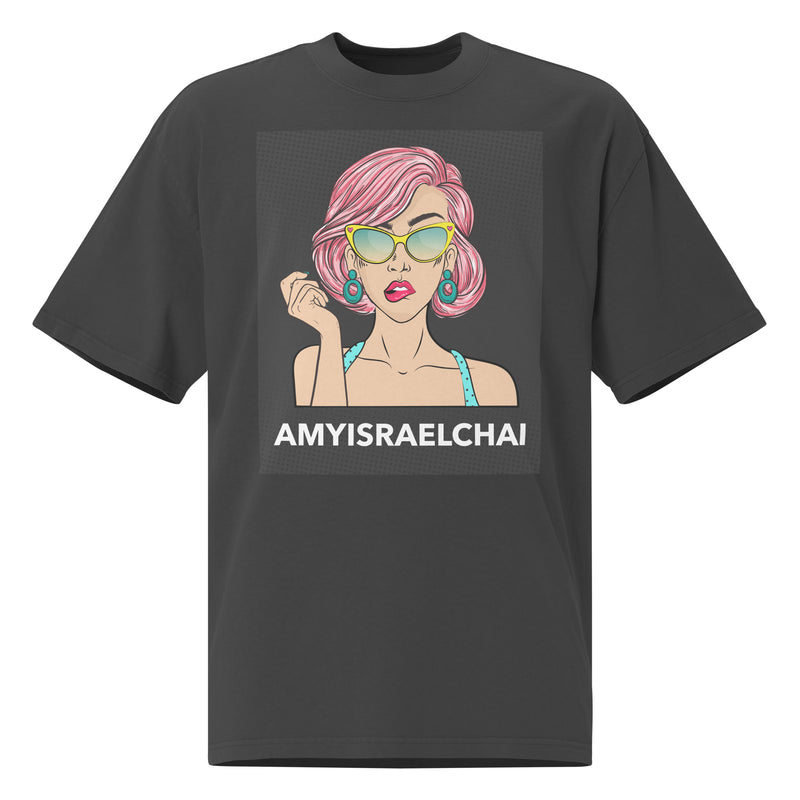 Amyisraelchai | Unisex Oversized Faded T-Shirt