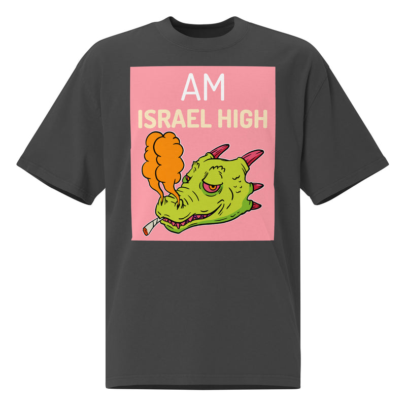 Am Israel High | Unisex Oversized Faded T-Shirt