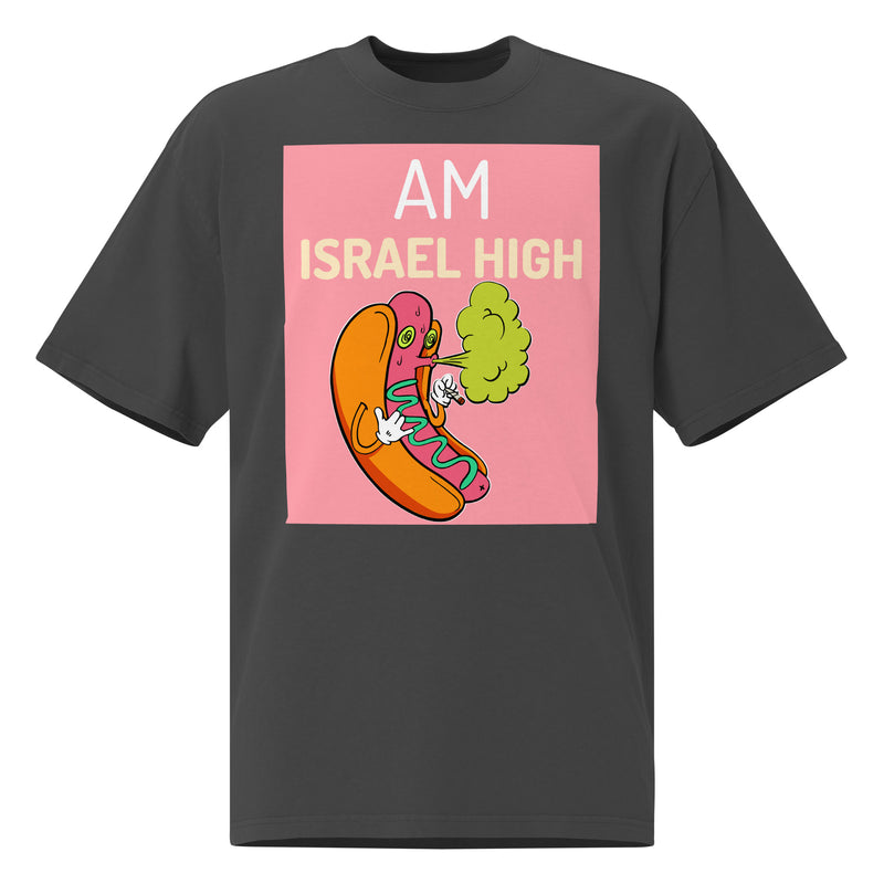 Am Israel High | Unisex Oversized Faded T-Shirt
