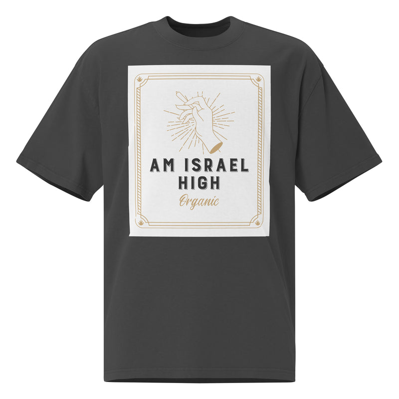 Am Israel High | Unisex Oversized Faded T-Shirt