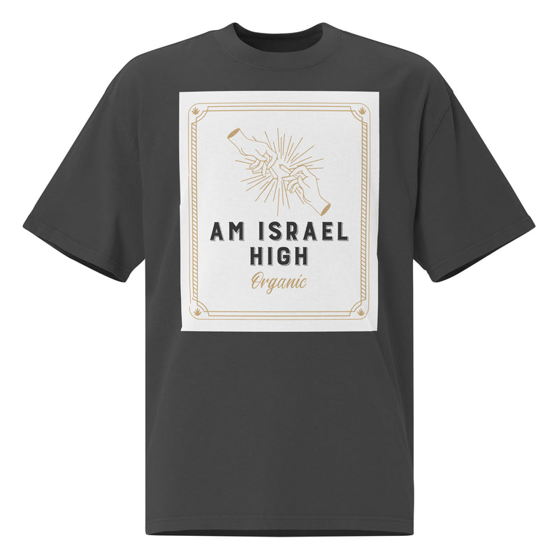 Am Israel High | Unisex Oversized Faded T-Shirt